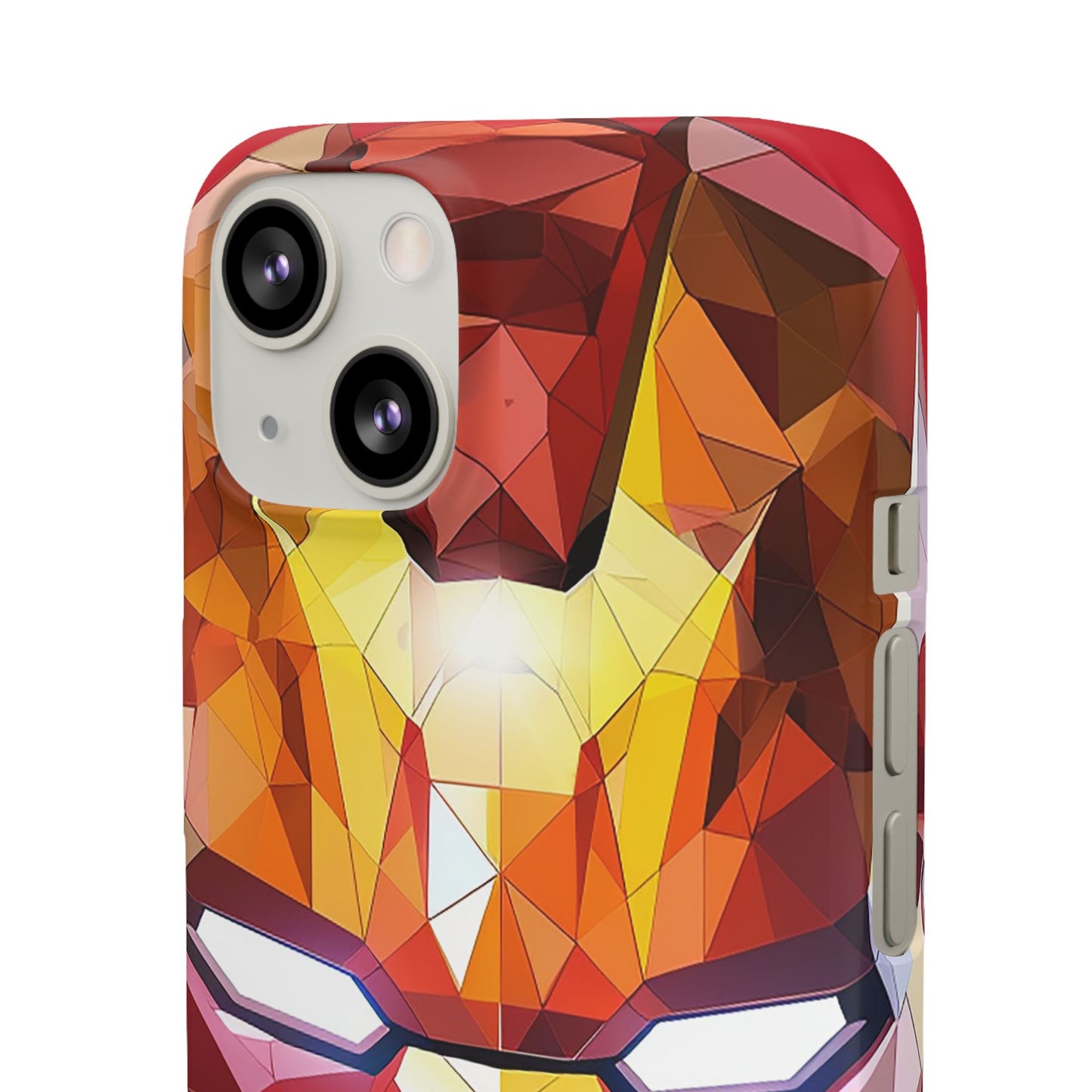 Phone Case - Iron Man helmet polygonal style