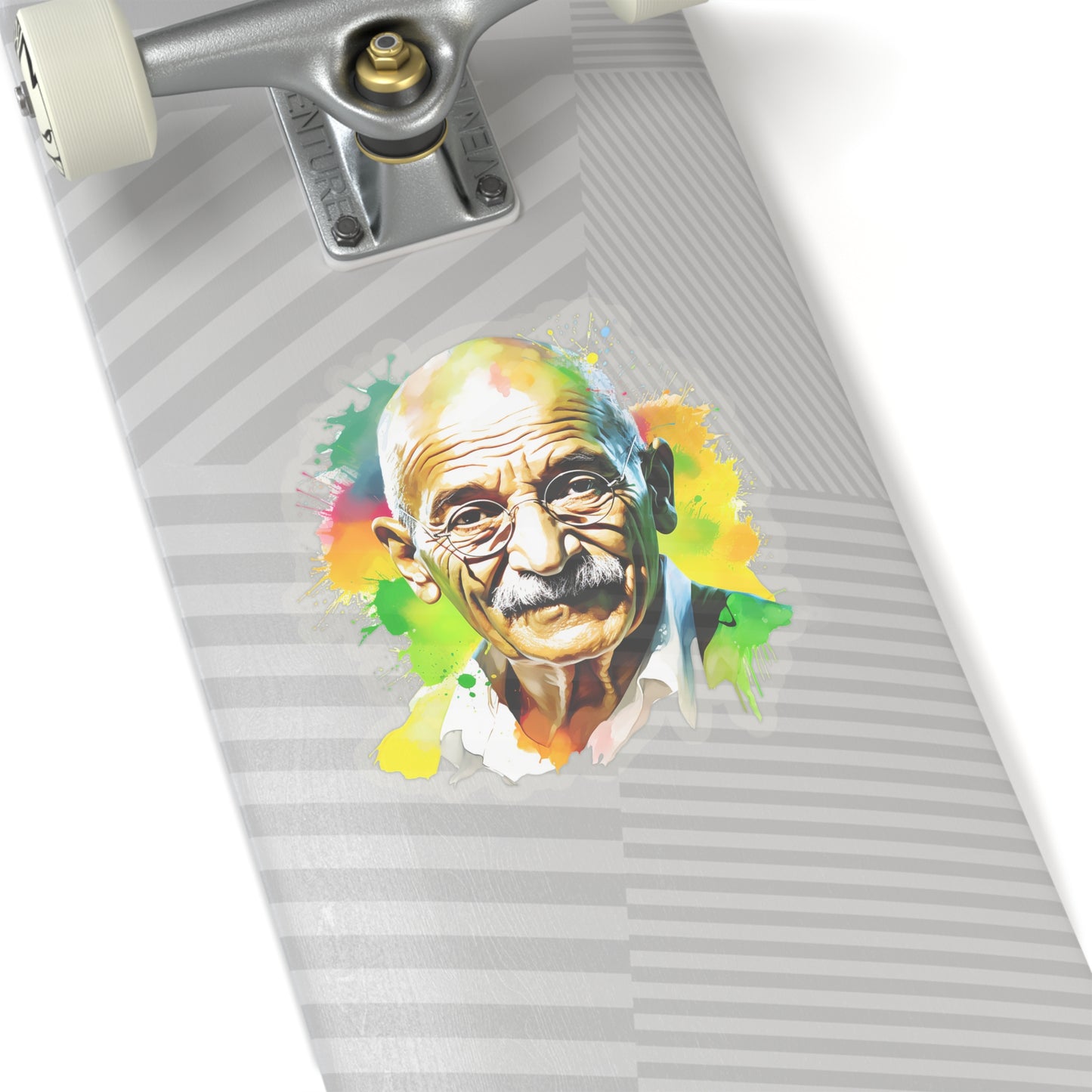 Gandi Sticker in Watercolor Style