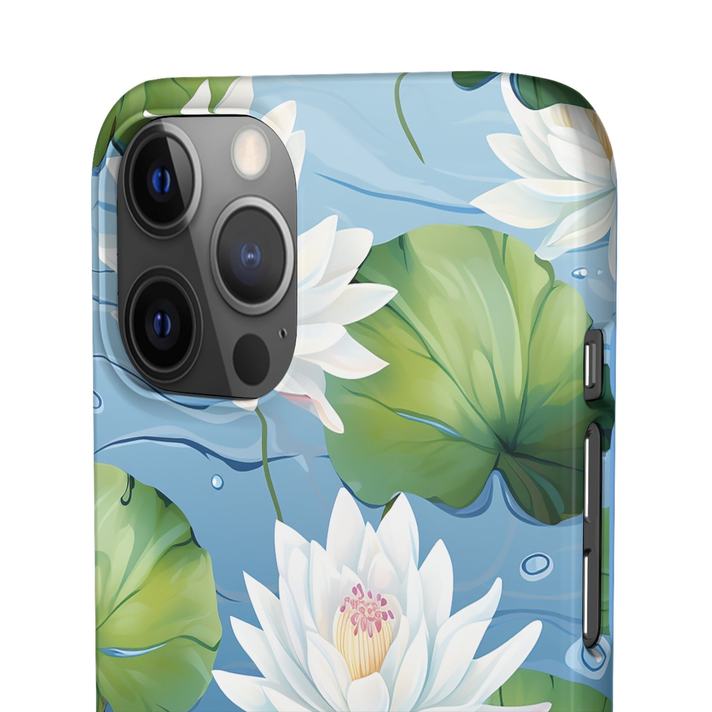 Elegant Water Lilies: Premium Phone Case