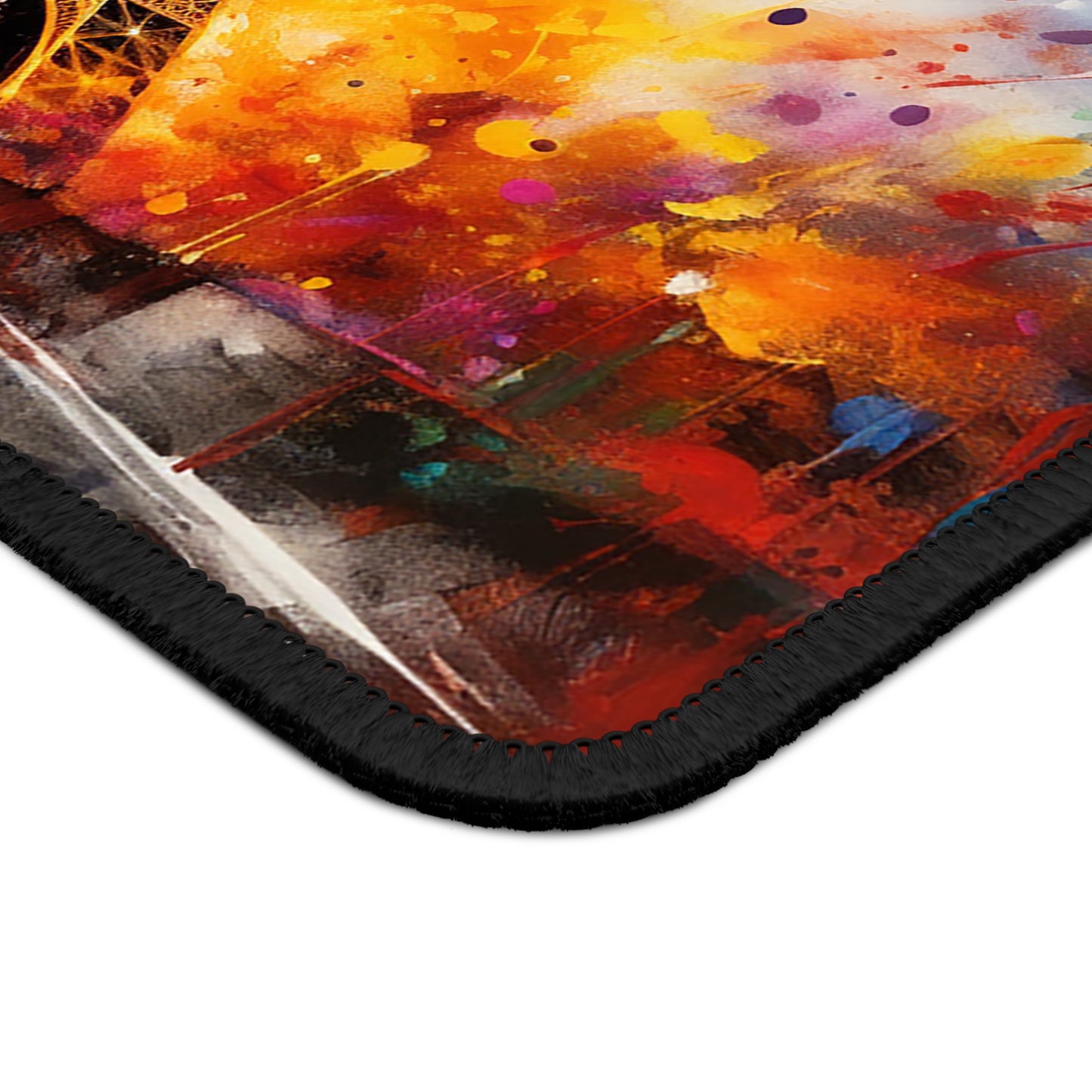Eiffel Tower Color Burst Gaming Mouse Pad - For Paris Lovers