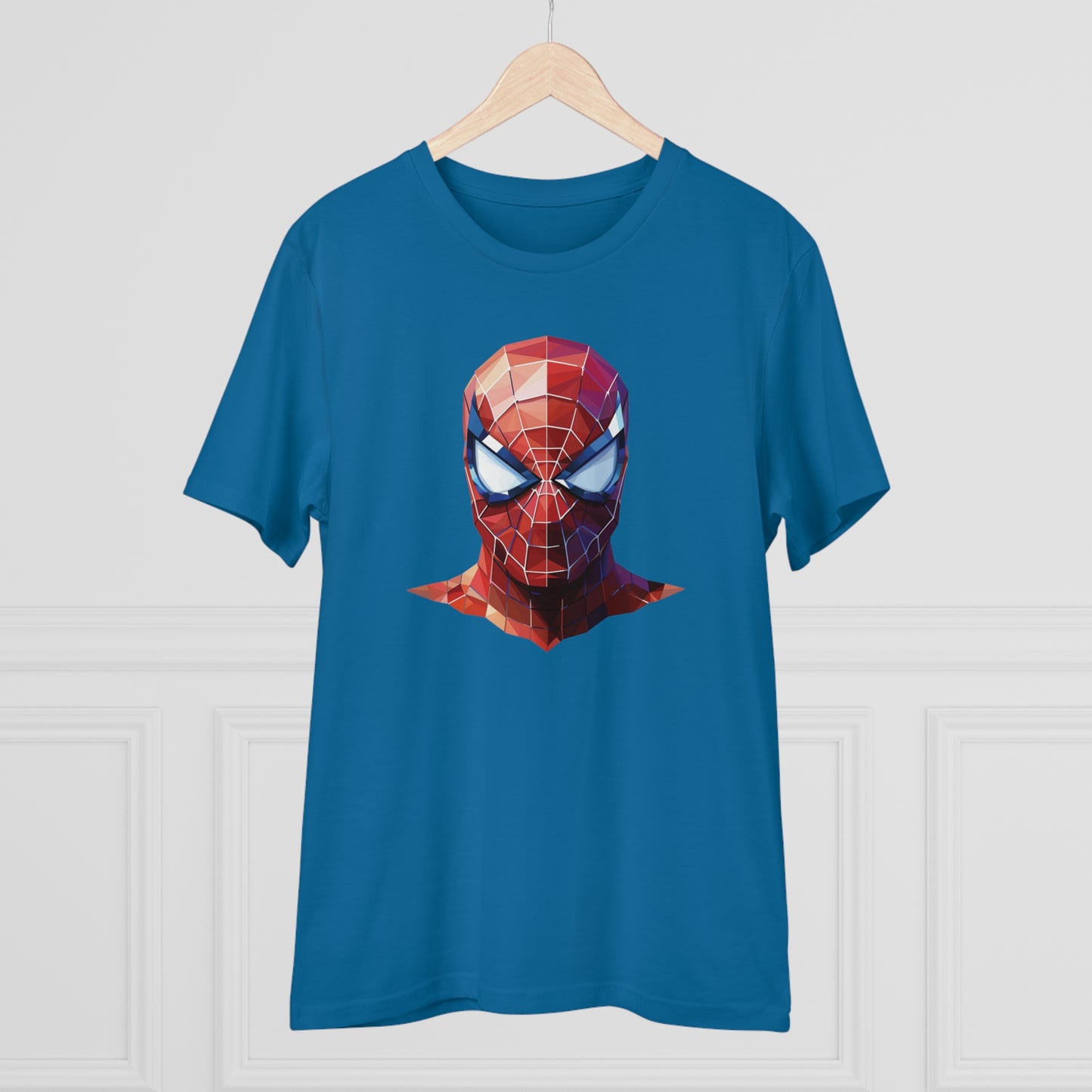Spider-Man Polygonal Geometric T-Shirt - Swing into Stylish Adventure