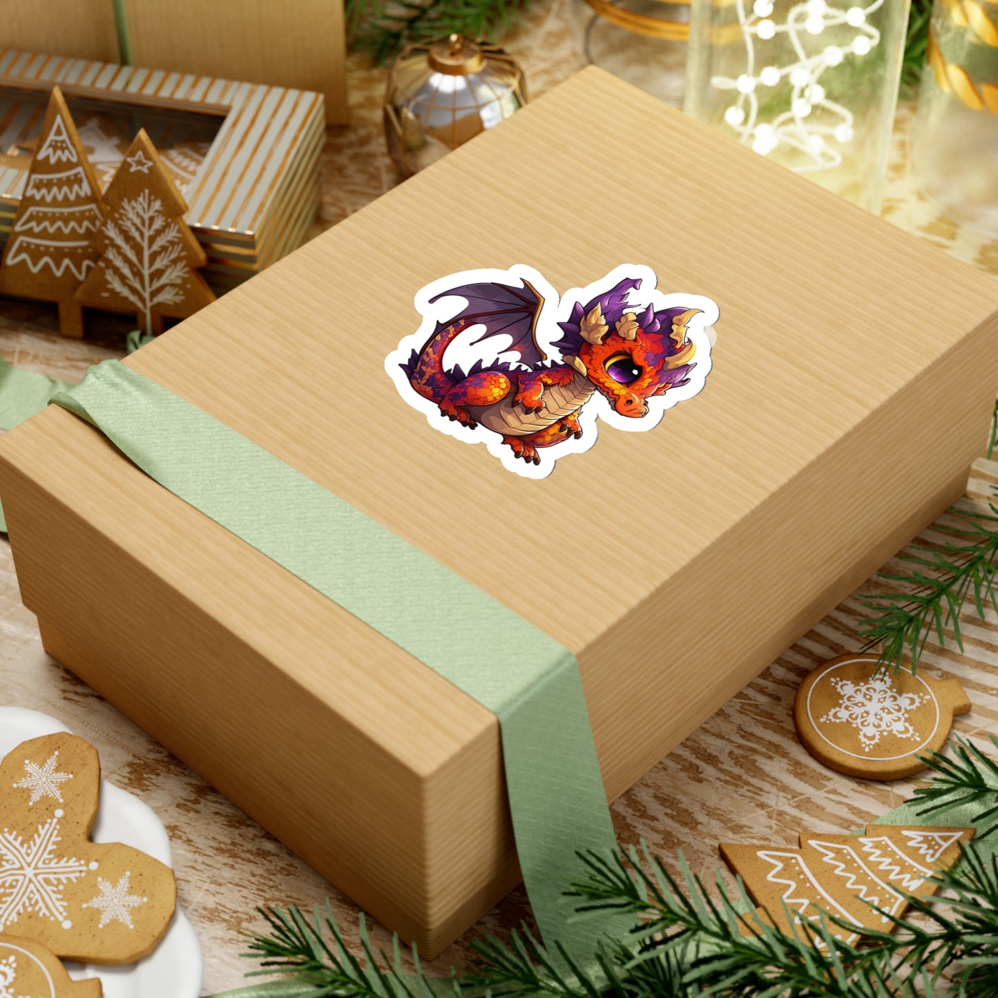 Kawaii Red Dragon Sticker - Add Some Cute and Unique Style to Your Tech