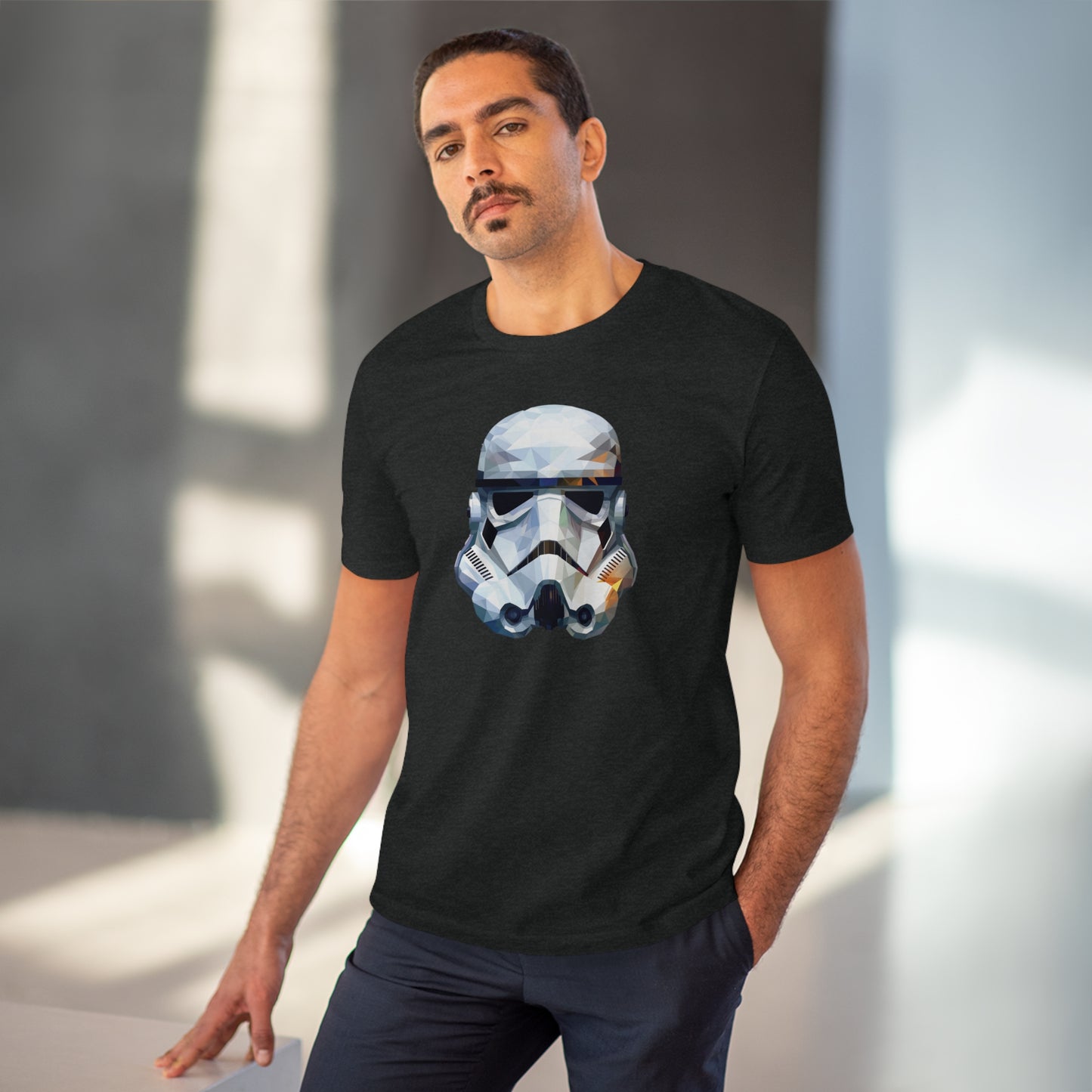 Stormtrooper Polygonal T-Shirt - Embrace Galactic Precision - Star Wars