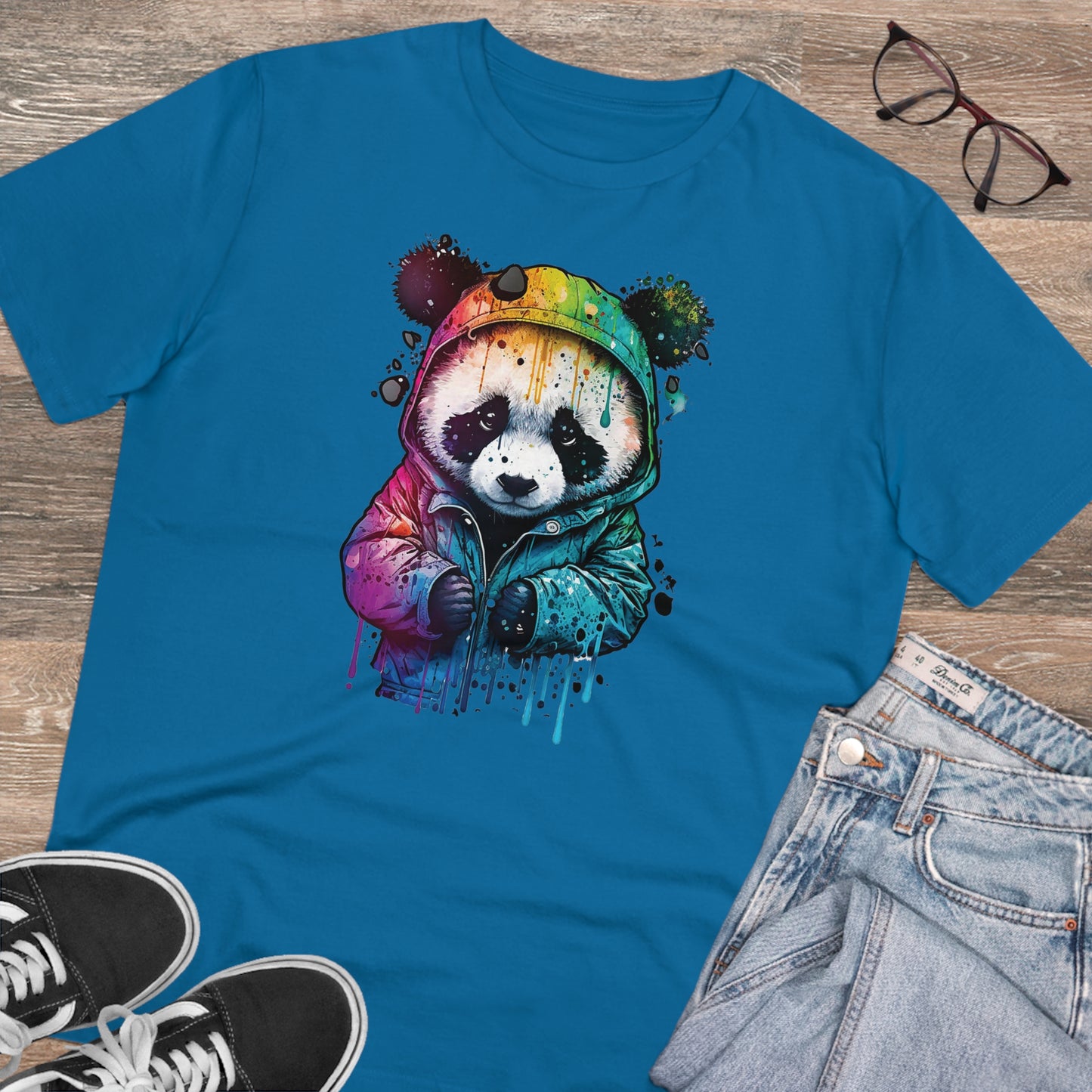 Panda Organic Unisex T-Shirt - Add Some Fun and Eco-Friendly Style to Your Wardrobe