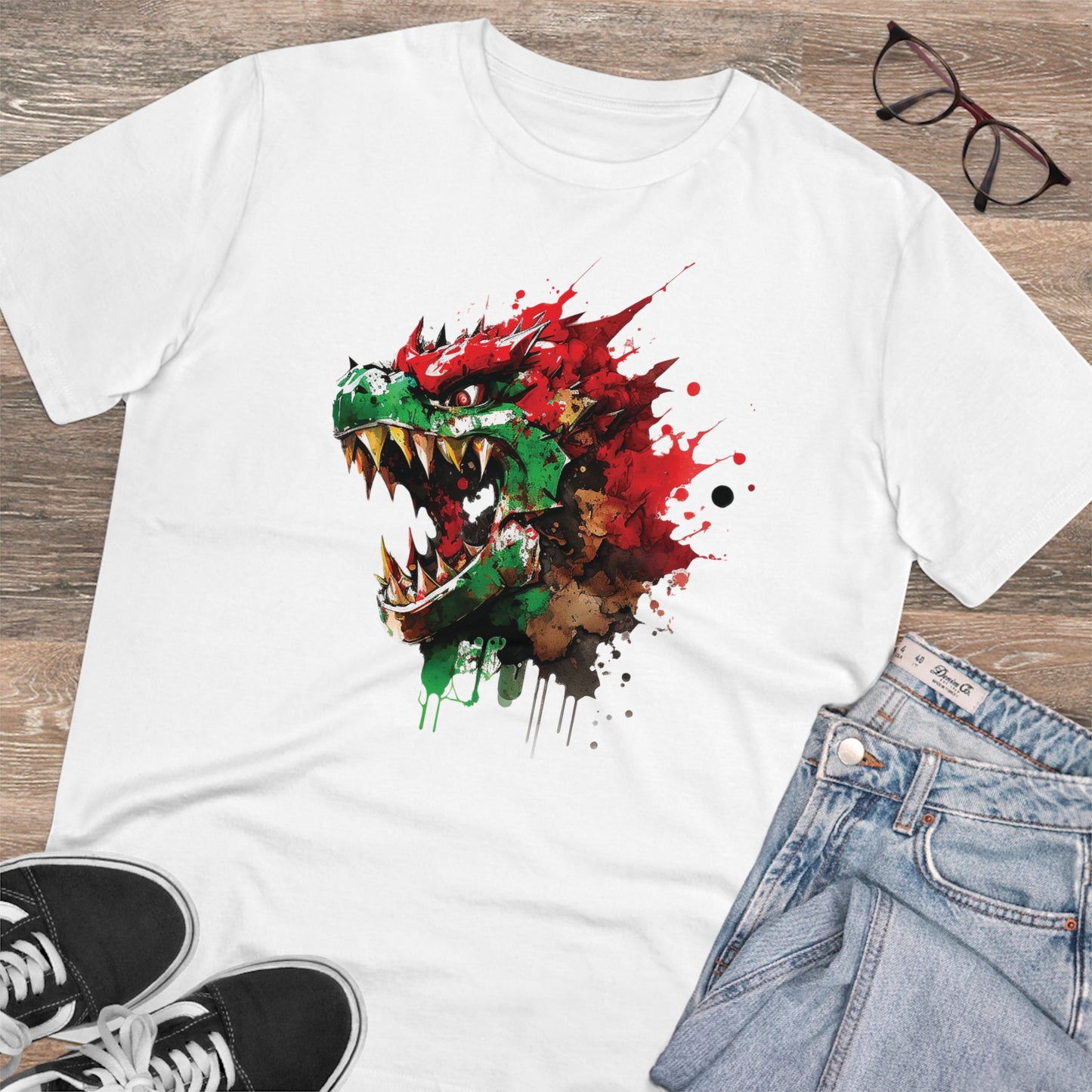 B-owser Unisex T-Shirt - Add Some Artistic and Sustainable Style to Your Wardrobe - Mario