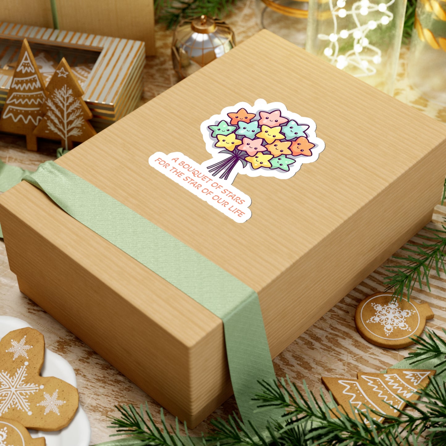 Bouquet of Stars Mother's Day Sticker - Celestial Love for the Star of Our Life