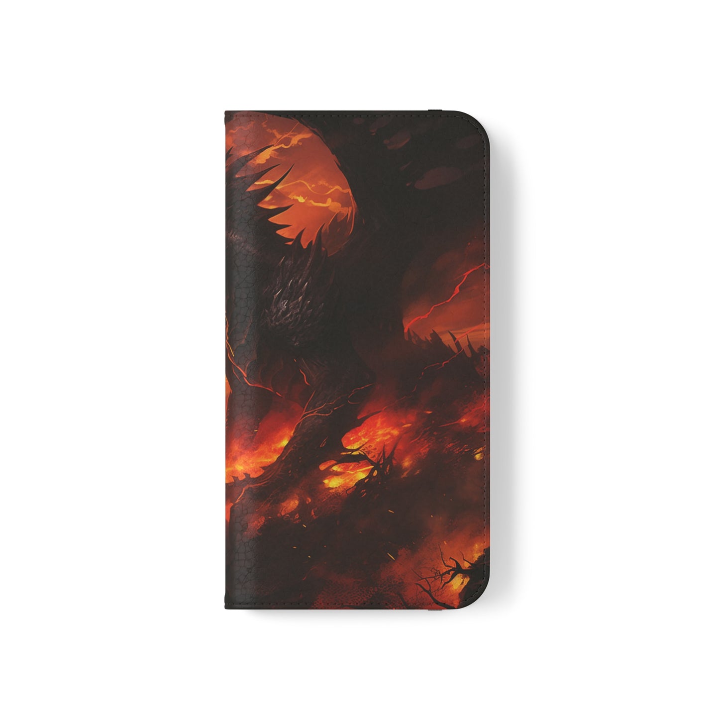 Apocalyptic Red Dragon Flip Phone Case