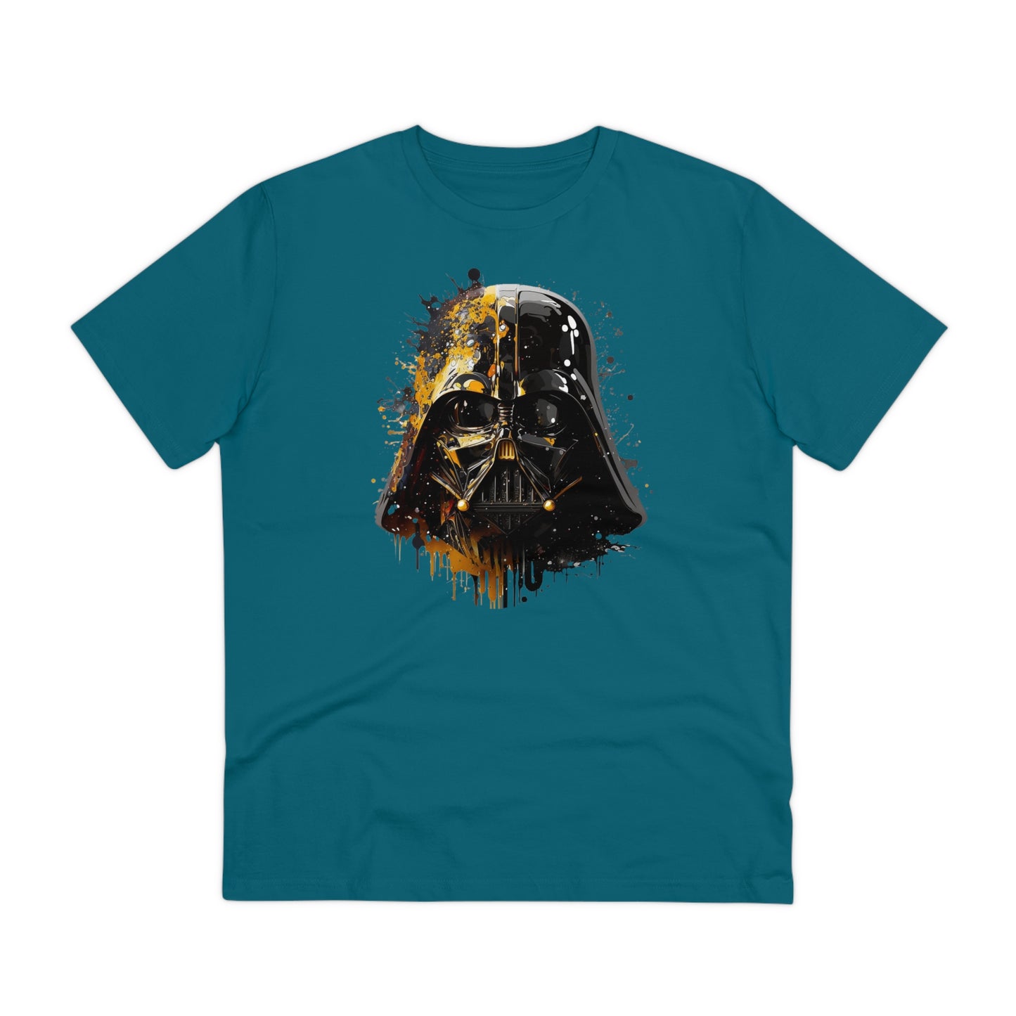 Darth Vader in Watercolor Style Eco-Friendly Unisex T-Shirt - Add Some Artistic and Sustainable Style to Your Wardrobe