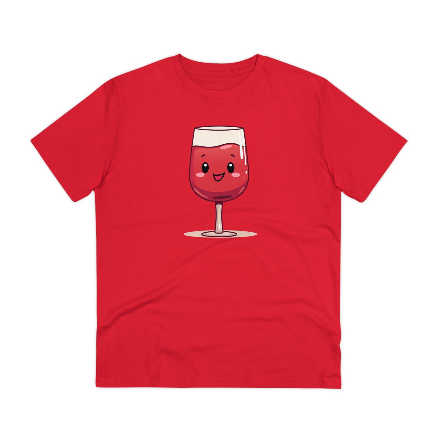 Eco-Friendly 'Wine is the Answer' T-Shirt - Cute Red Wine Design, Unisex
