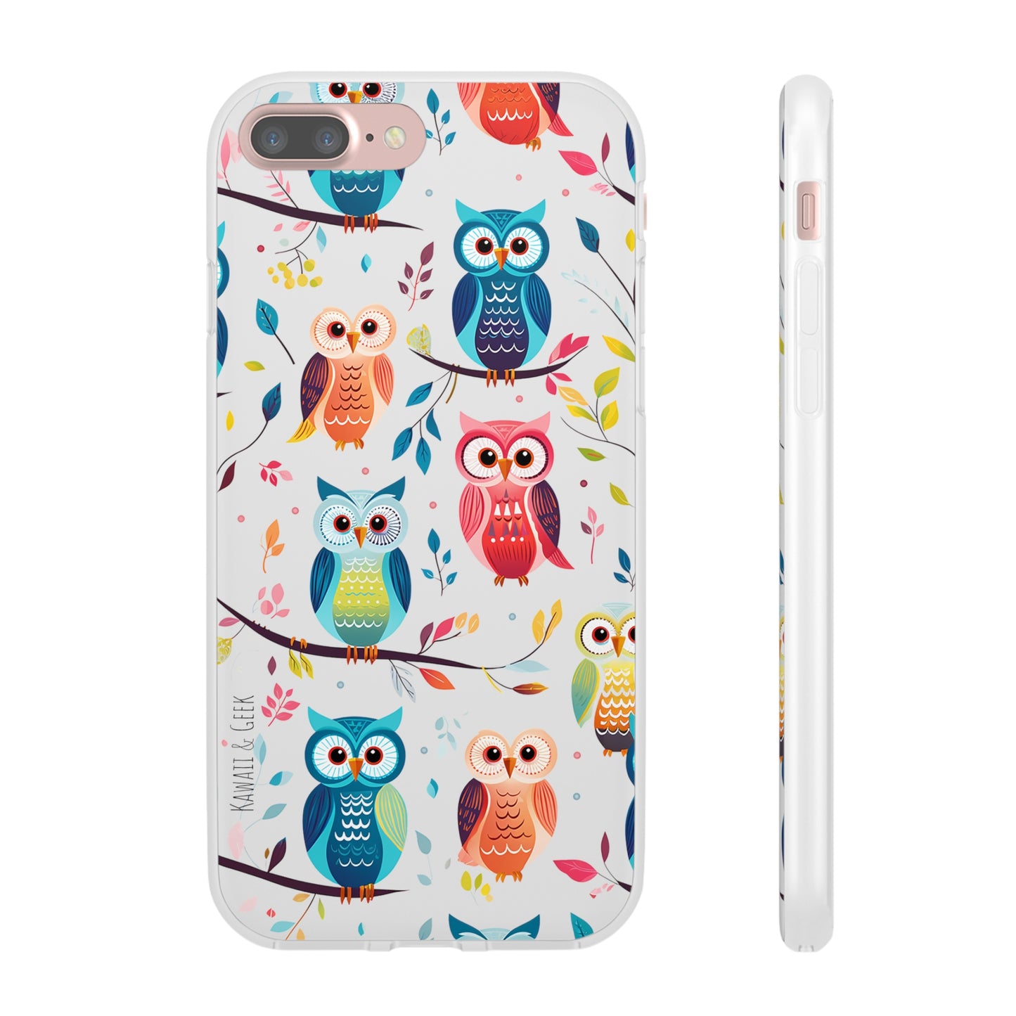 Whimsical Owl Flexi and Transparent Phone Case