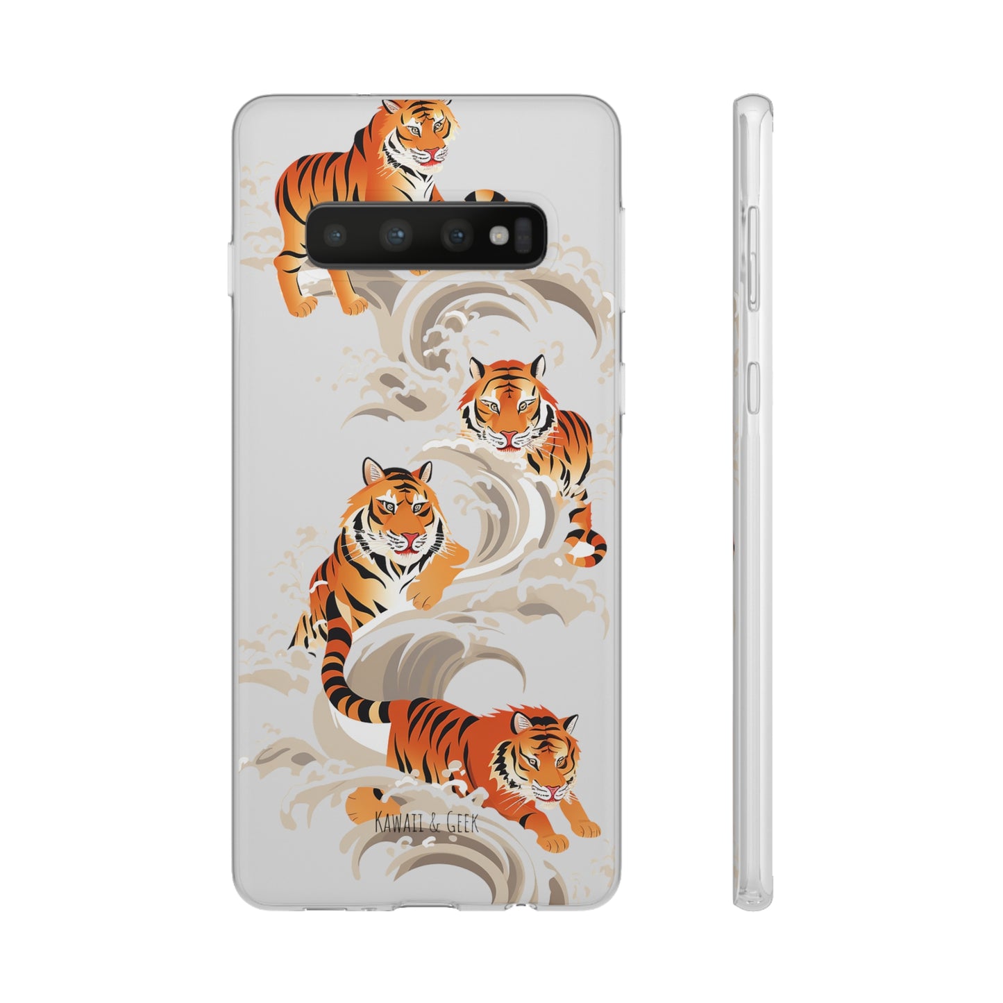 Elegant Chinese Ink Tiger Flexi Phone Case