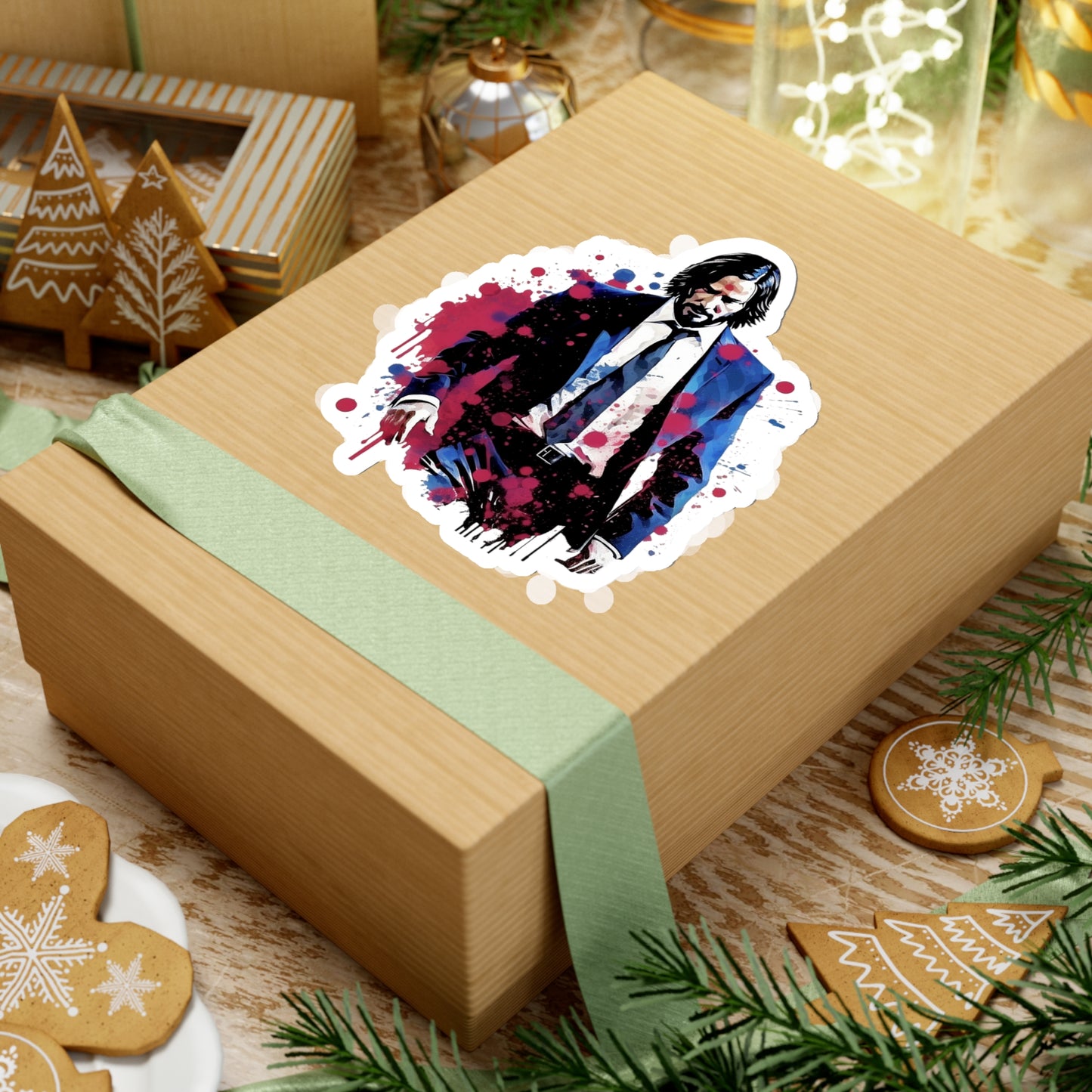 John Wick Sticker - Capture the Intensity and Elegance in Artistic Flair