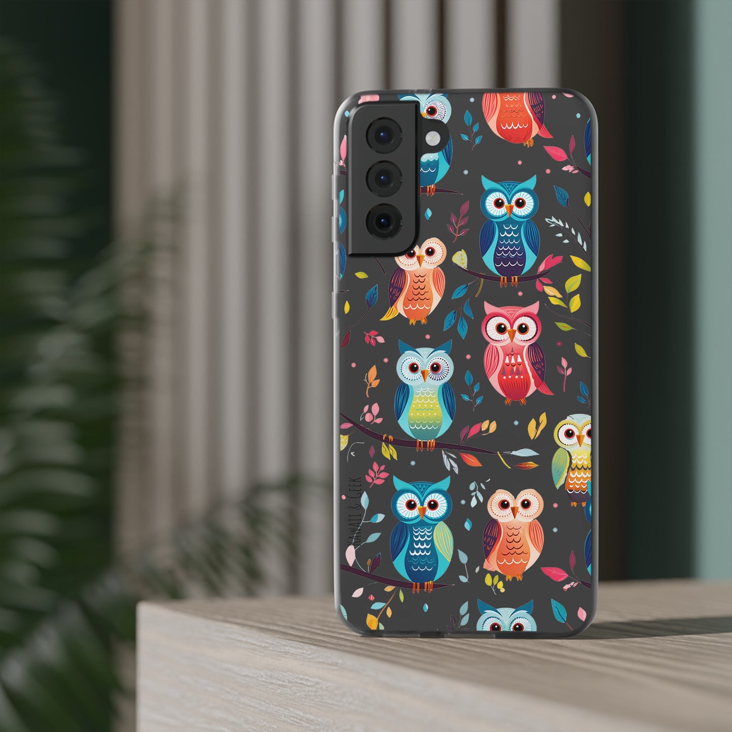 Whimsical Owl Flexi and Transparent Phone Case