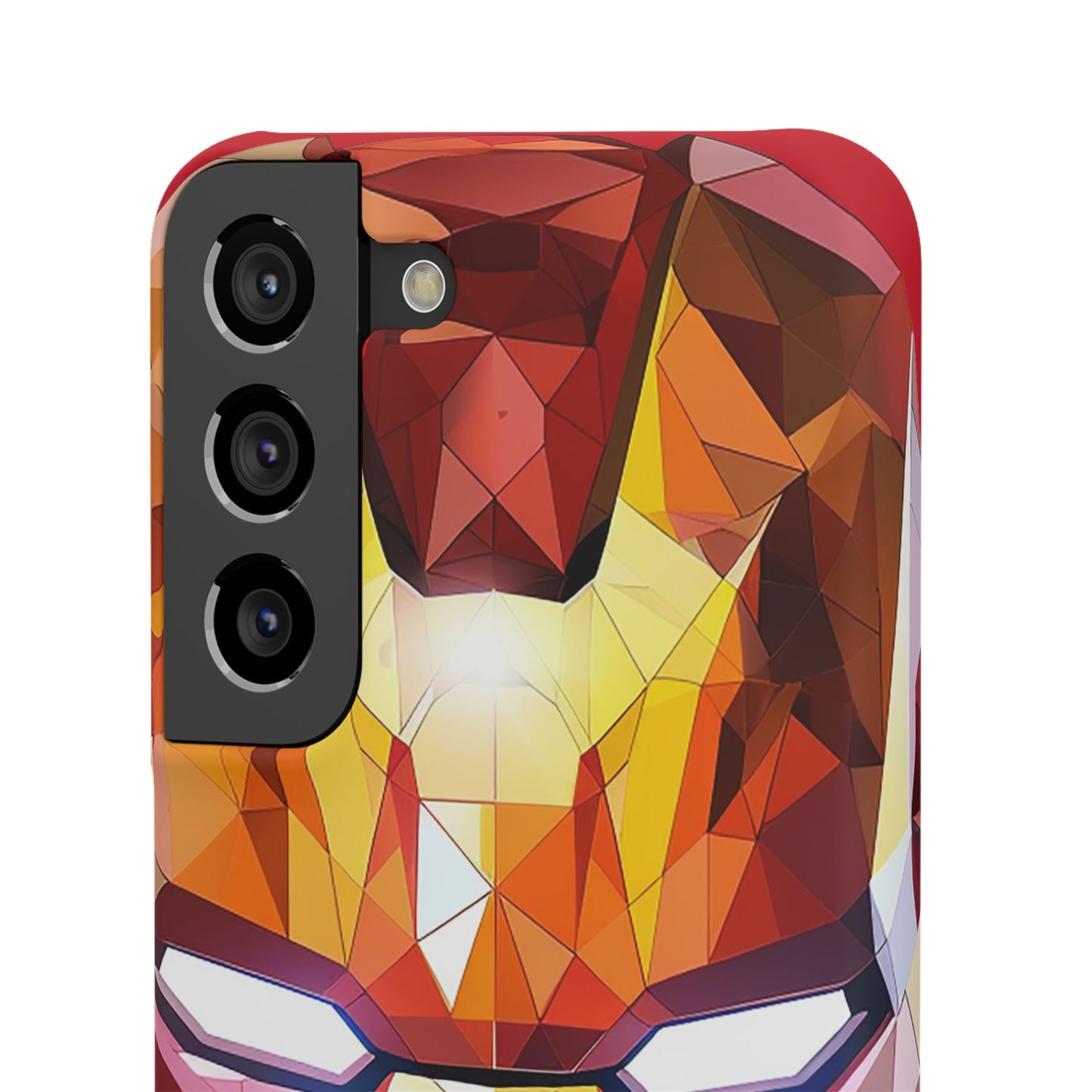 Phone Case - Iron Man helmet polygonal style