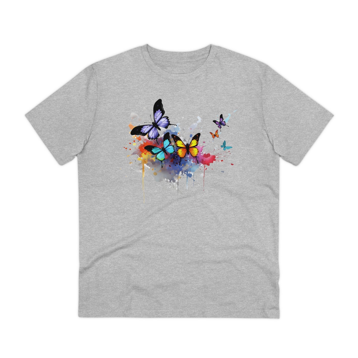 Butterflies Eco-Friendly T-Shirt - Embrace Nature's Vibrant Beauty in Watercolor Style