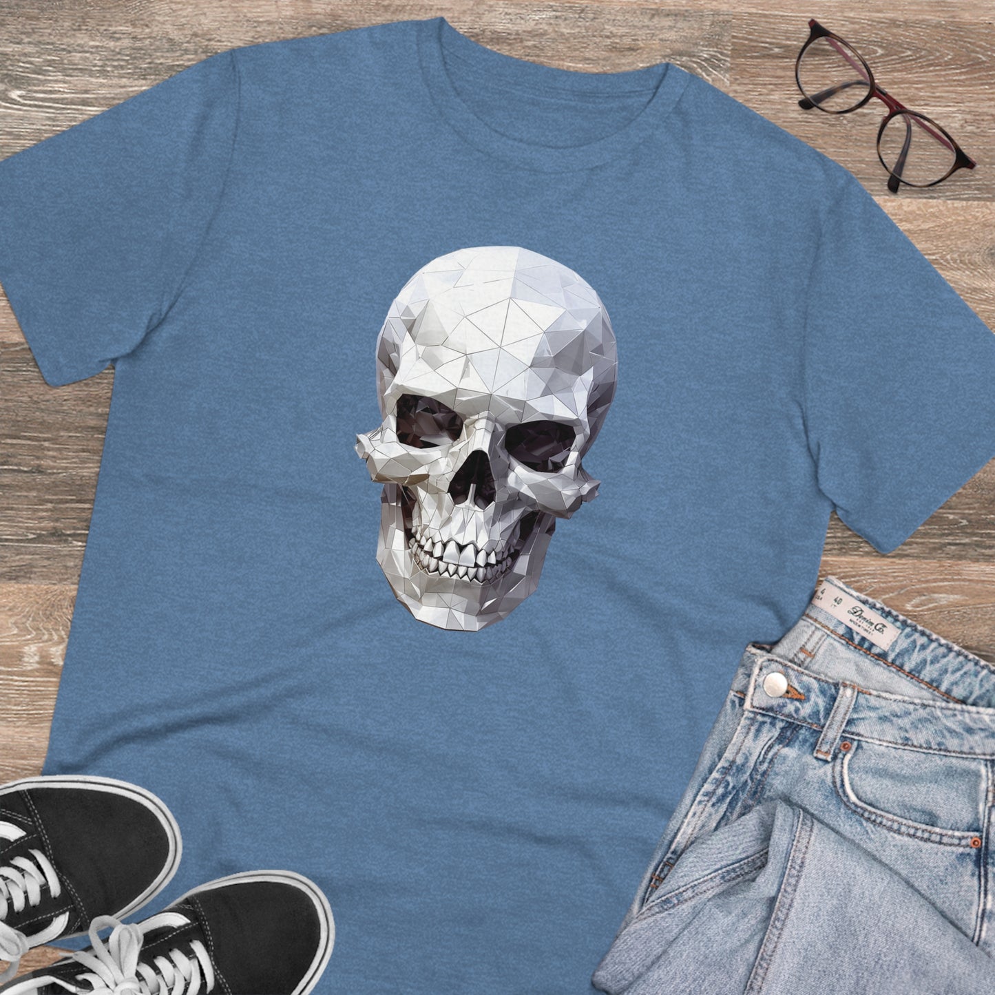 Skull Polygonal T-Shirt - Embrace Edgy Style