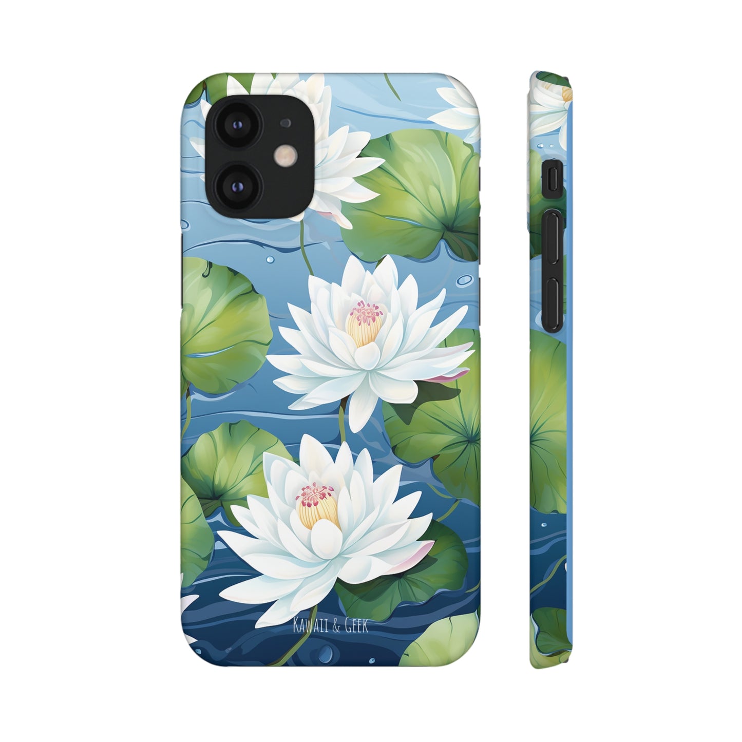 Elegant Water Lilies: Premium Phone Case