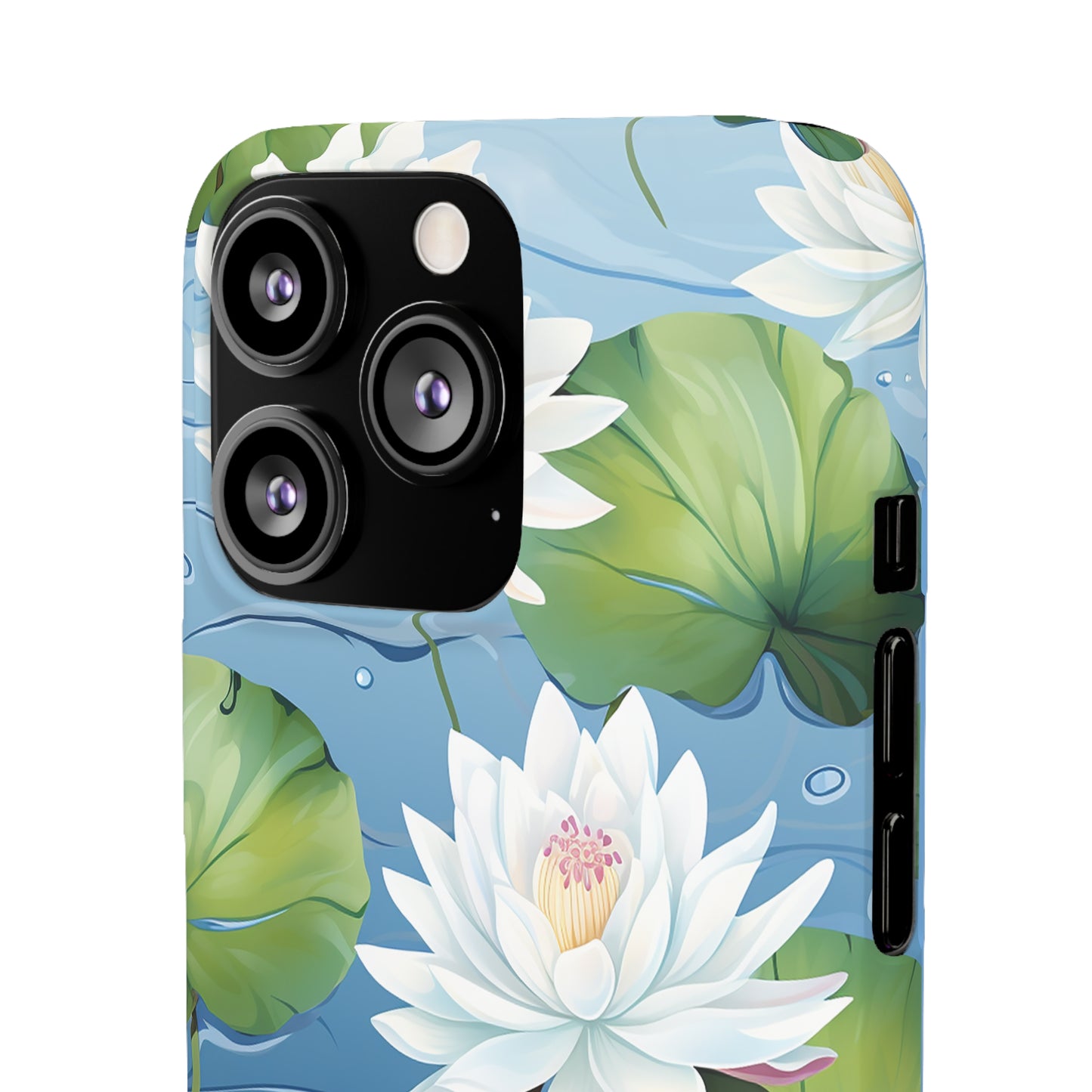 Elegant Water Lilies: Premium Phone Case