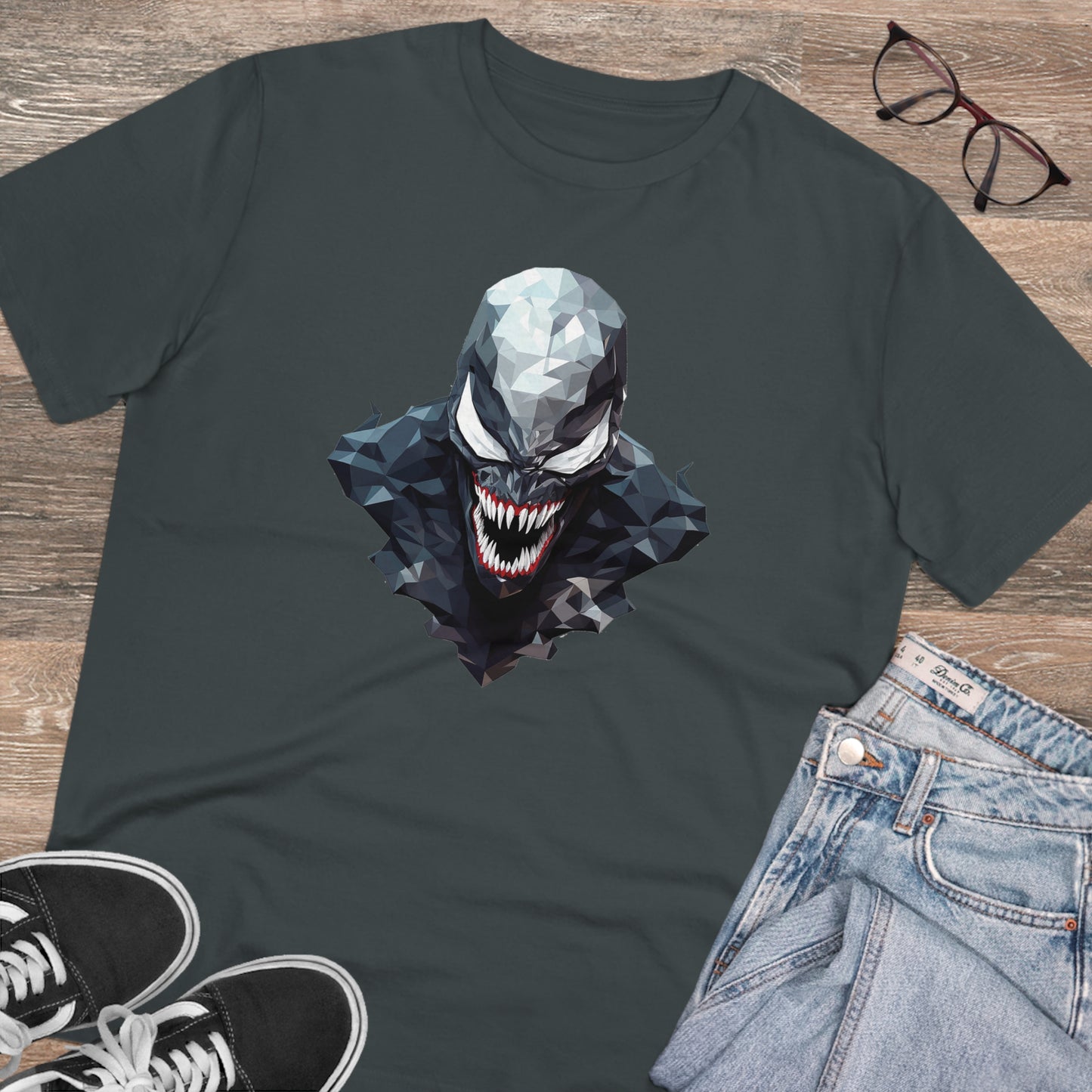 Venom Polygonal T-Shirt - Unleash the Symbiote Power