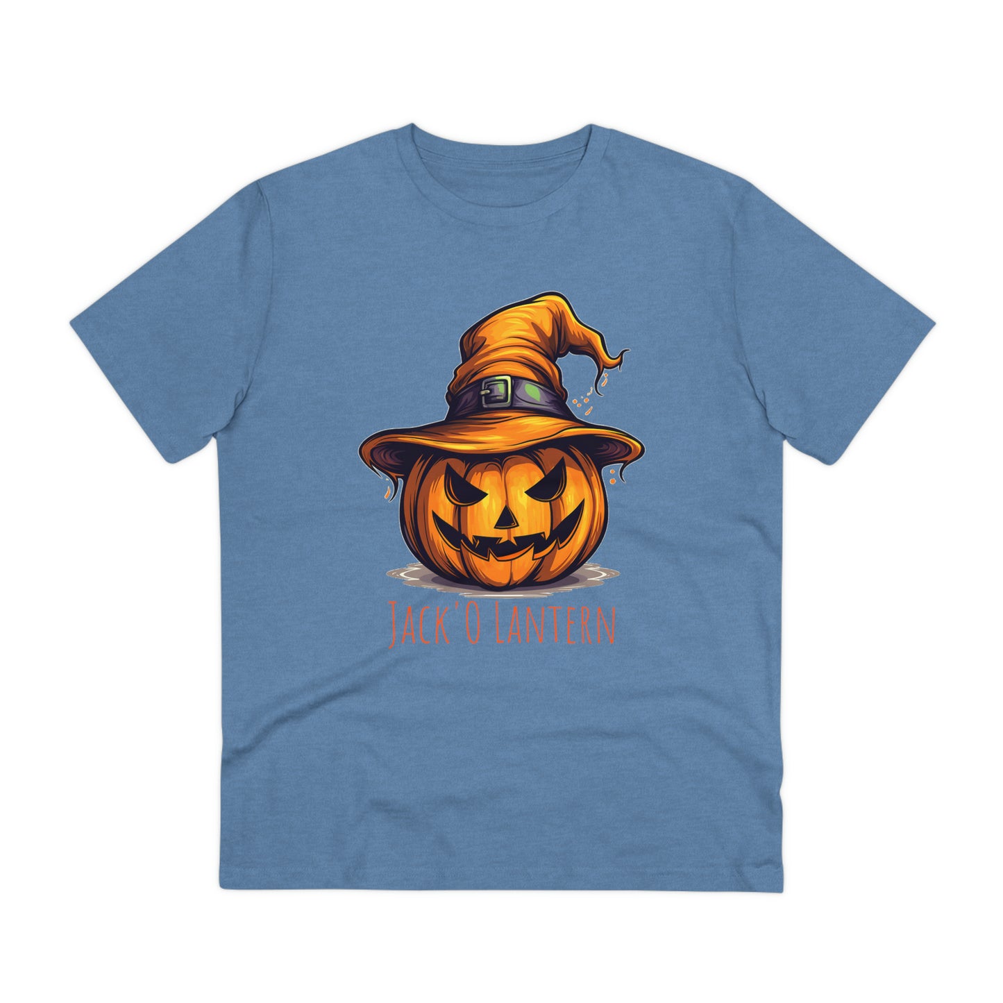 Eco-friendly Jack O Lantern Tee: Funny Pumpkin Halloween Sorcerer Edition