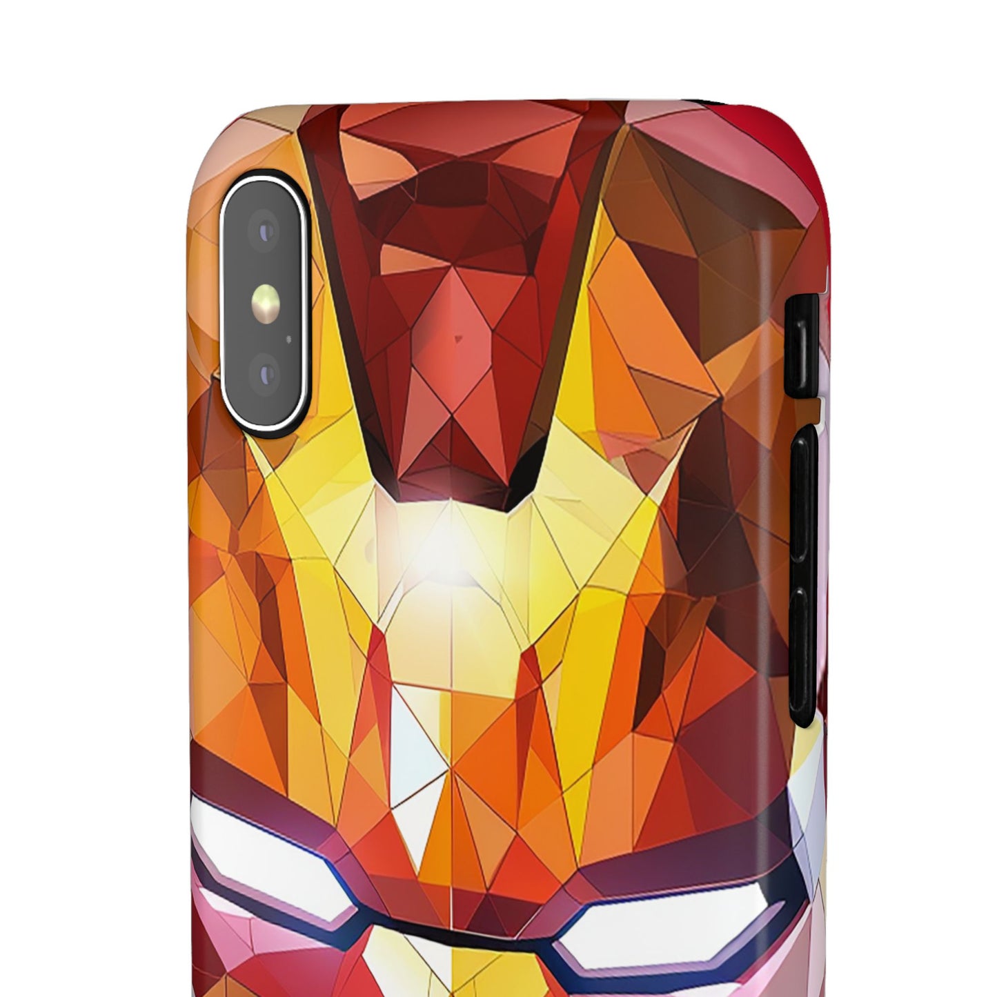 Phone Case - Iron Man helmet polygonal style