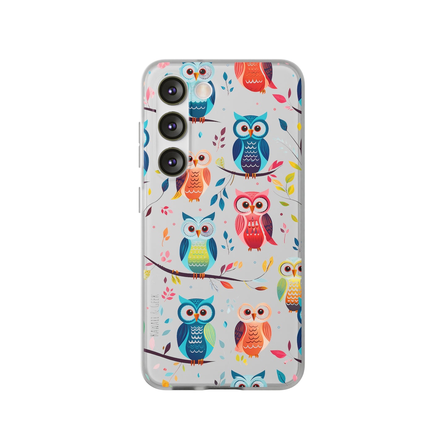 Whimsical Owl Flexi and Transparent Phone Case