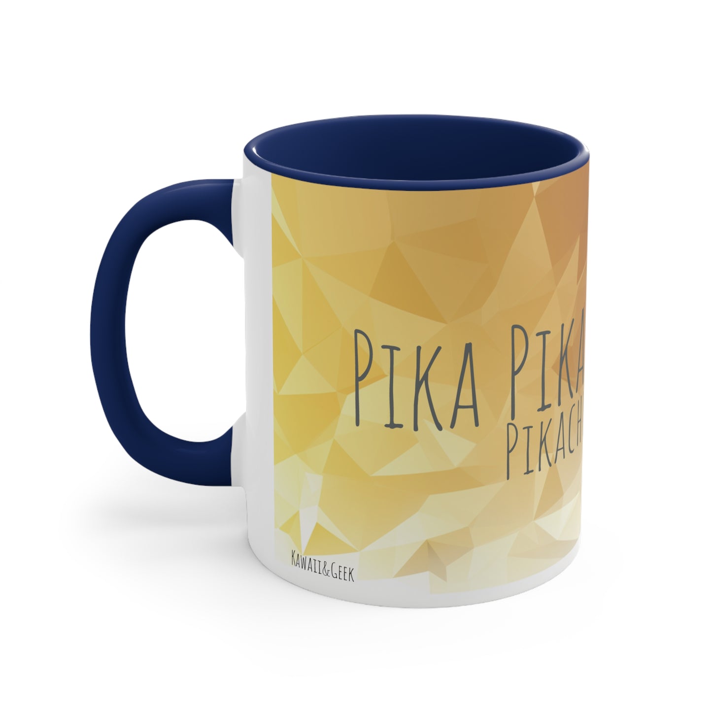 Pikachu Geometric Bicolor Mug - Unleash the Power of 'Pika Pika!'"