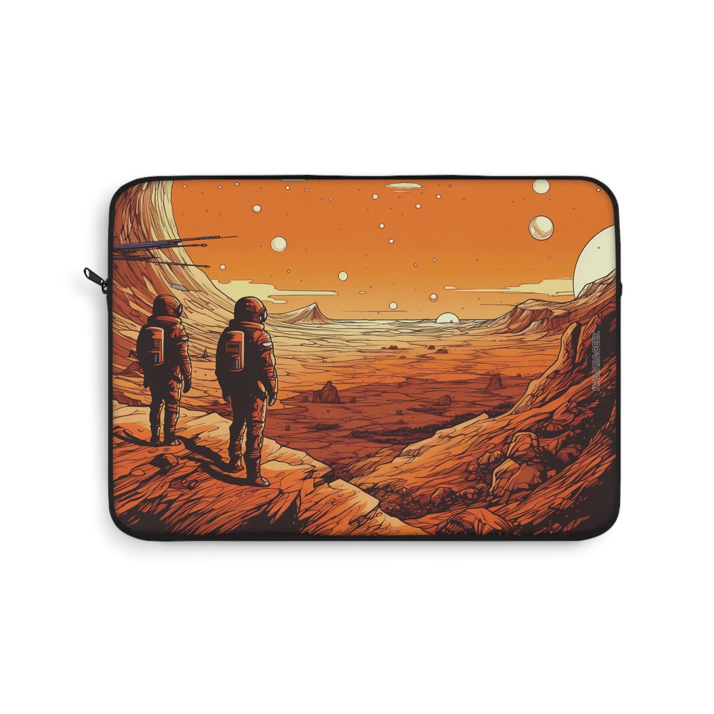 Martian Explorers Laptop Sleeve - Protect Your Device with a Touch of Otherworldly Adventure