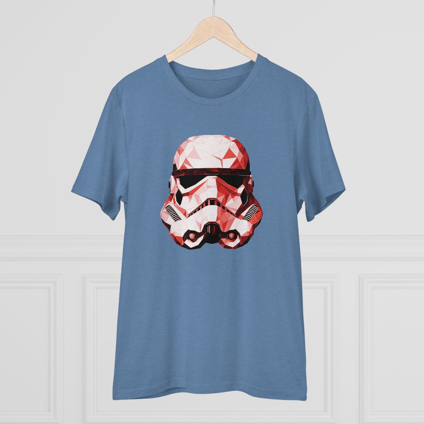 Stormtrooper Polygonal T-Shirt - Red Edition - Embrace Galactic Precision - Star Wars