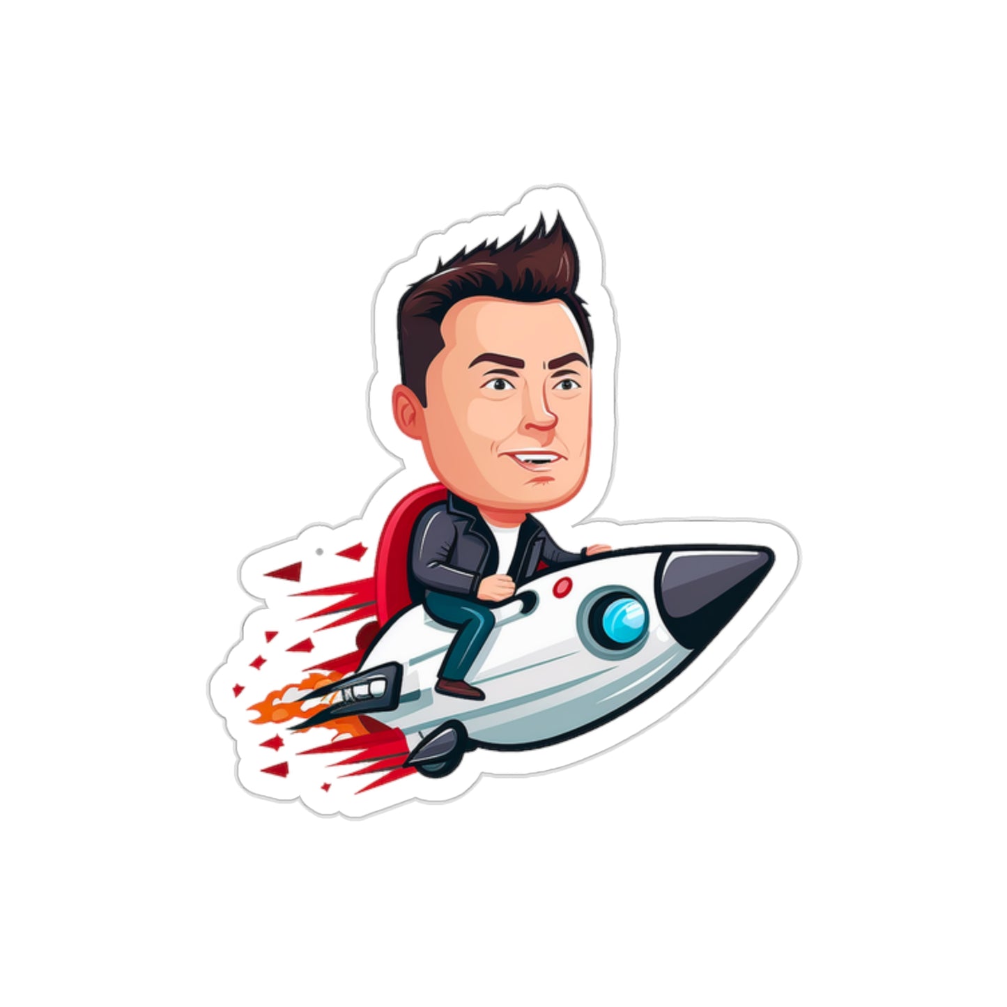 Elon Musk Sticker - Add Some Humor and Space to Your Tech