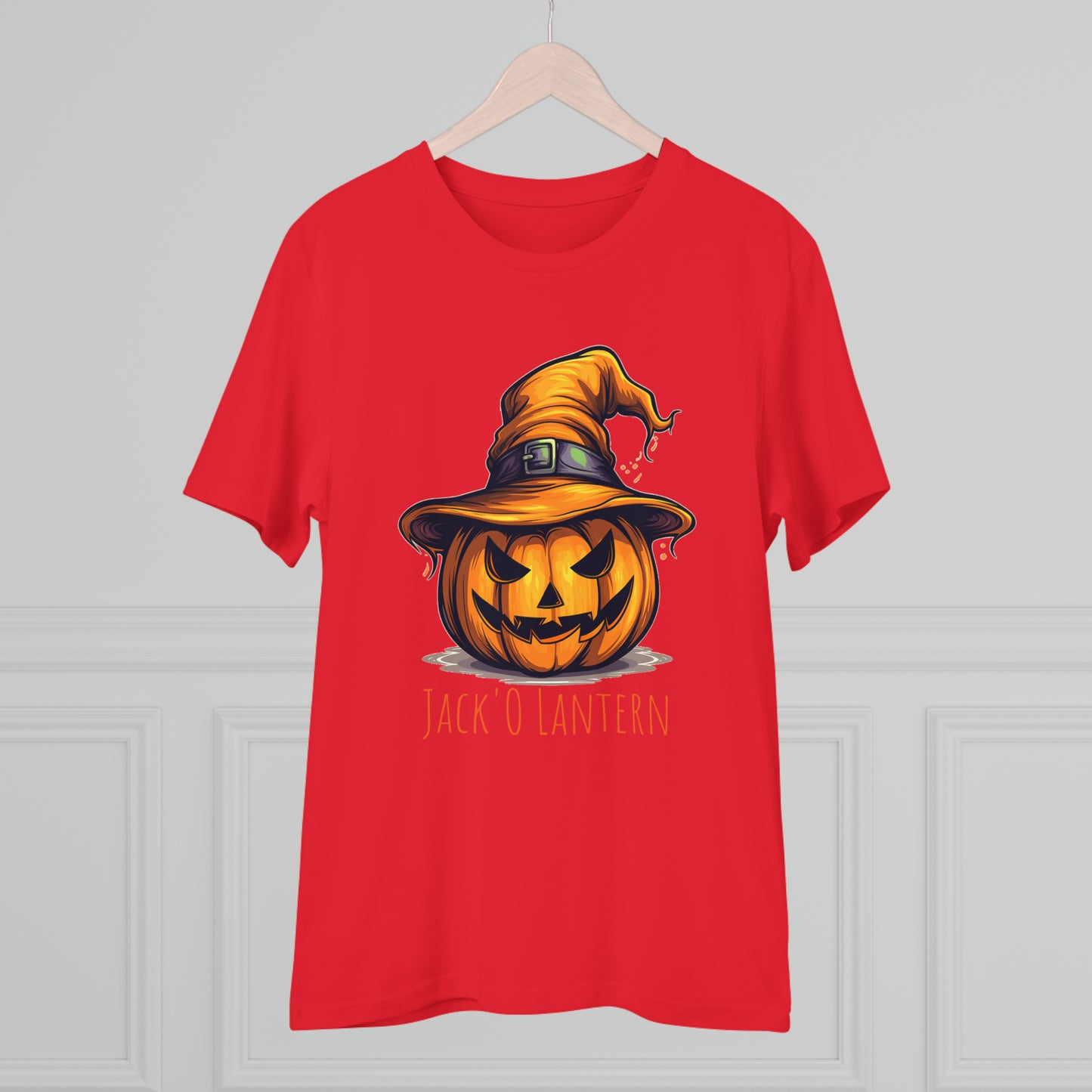 Eco-friendly Jack O Lantern Tee: Funny Pumpkin Halloween Sorcerer Edition