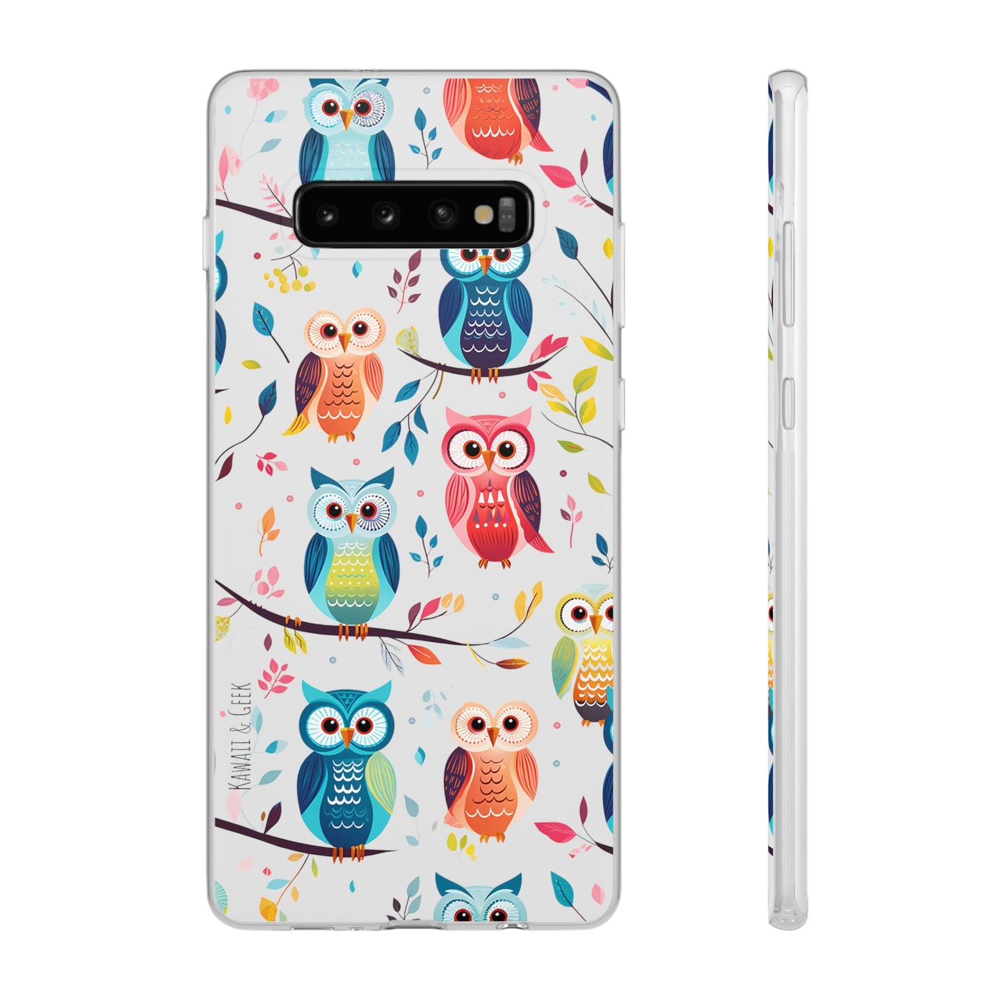Whimsical Owl Flexi and Transparent Phone Case