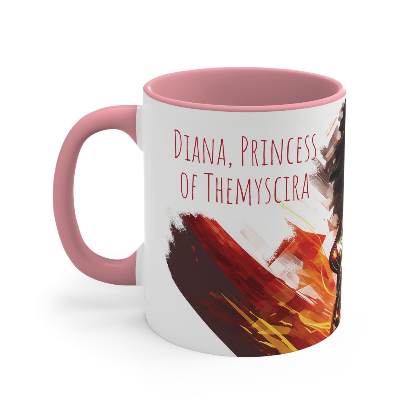 Wonder Woman Geometric Bicolor Mug - Diana, Princess of Themyscira
