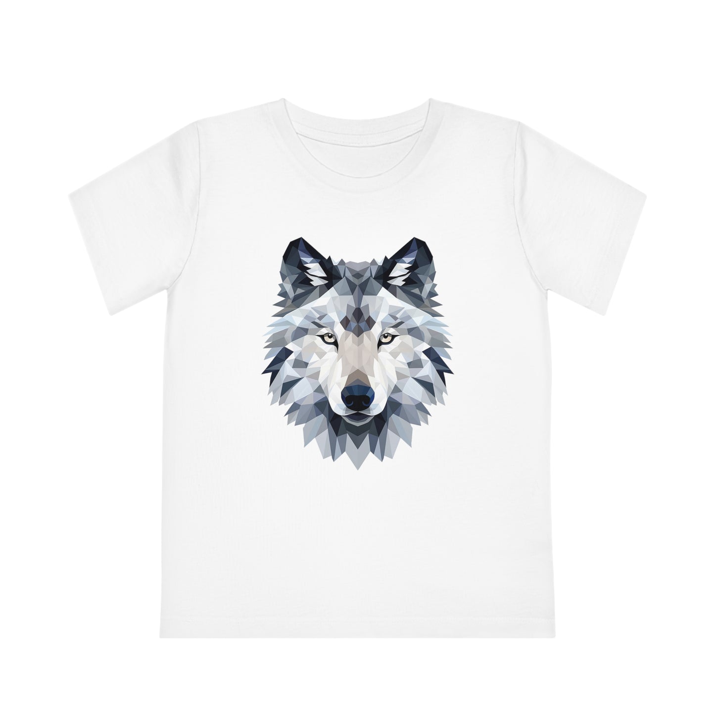 Wolf Polygonal Kids T-Shirt - Embrace Mystical Howl