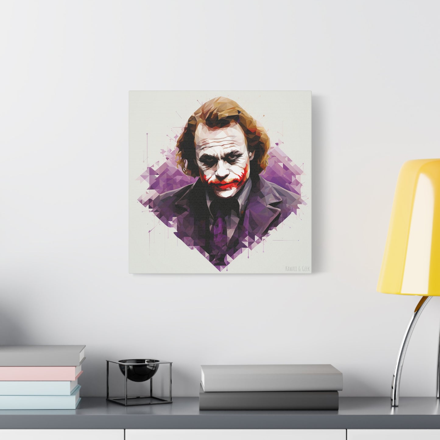 Heath Ledger the Joker Canvas - Faceted Tribute to an Iconic Performance