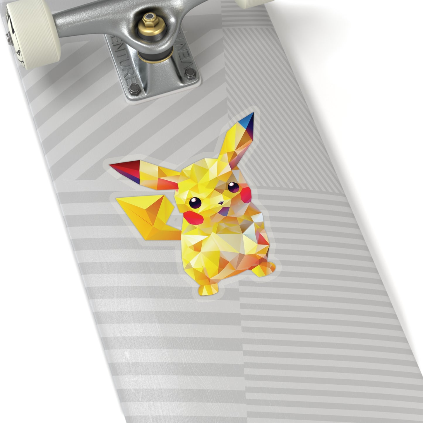 Pikachu Sticker - Electric Charm in Geometric Form