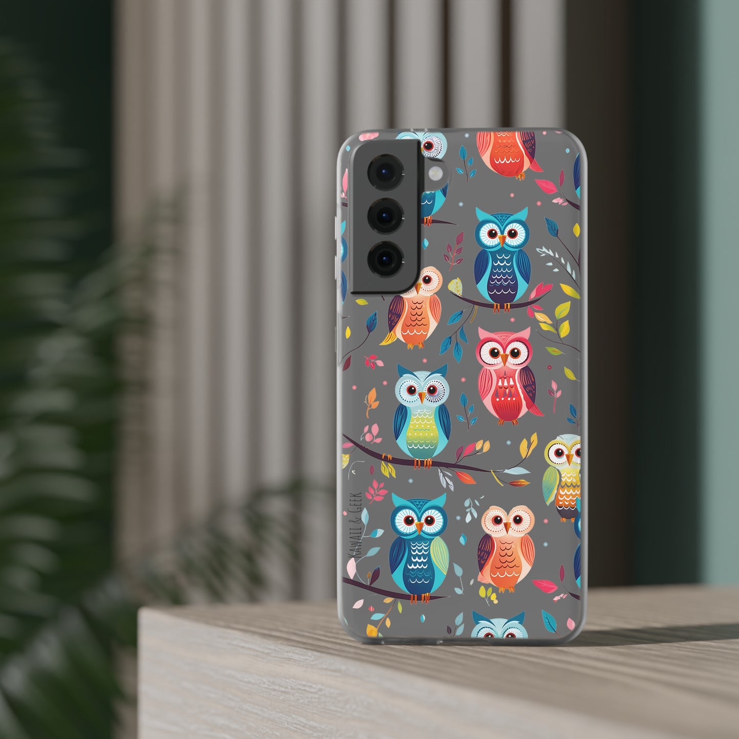 Whimsical Owl Flexi and Transparent Phone Case
