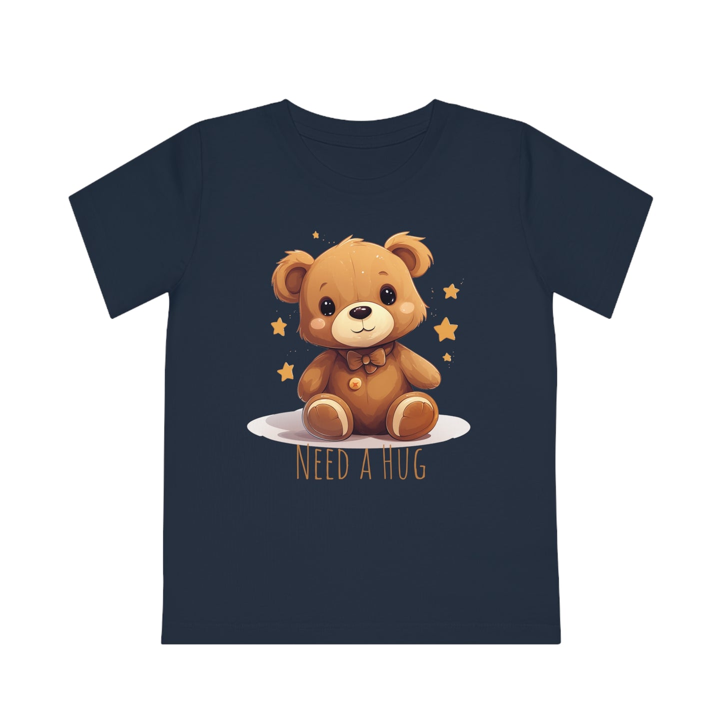 "Need a Hug?" Cute Teddy Eco-friendly Kids Tee