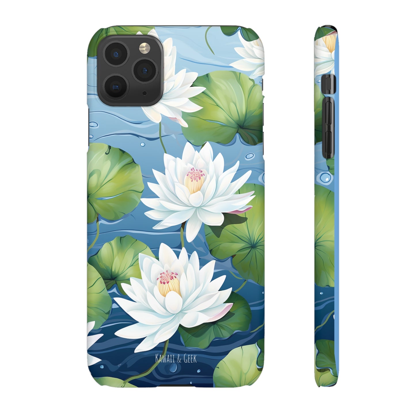 Elegant Water Lilies: Premium Phone Case