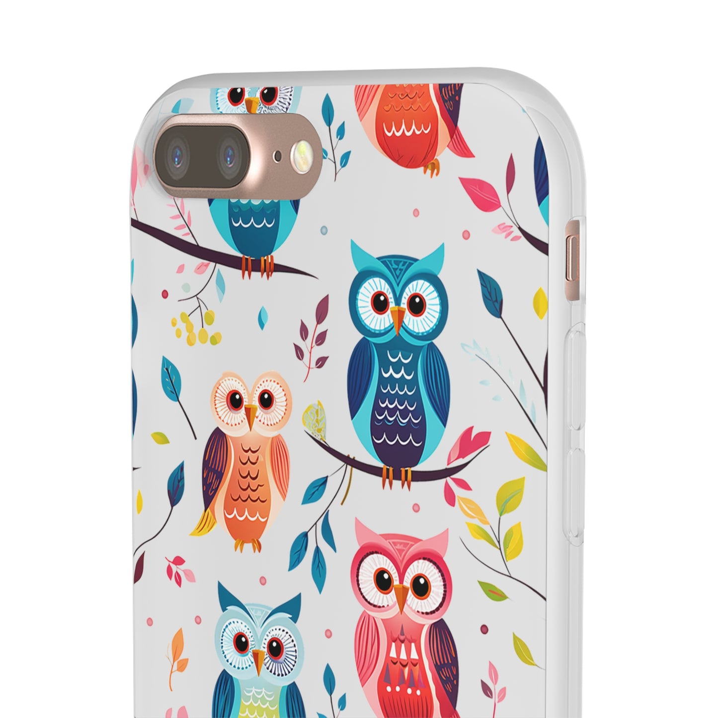 Whimsical Owl Flexi and Transparent Phone Case