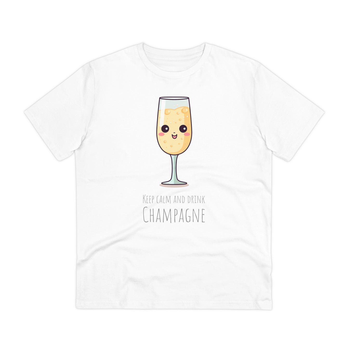 Keep Calm and Drink Champagne T-Shirt - Eco-Friendly Design