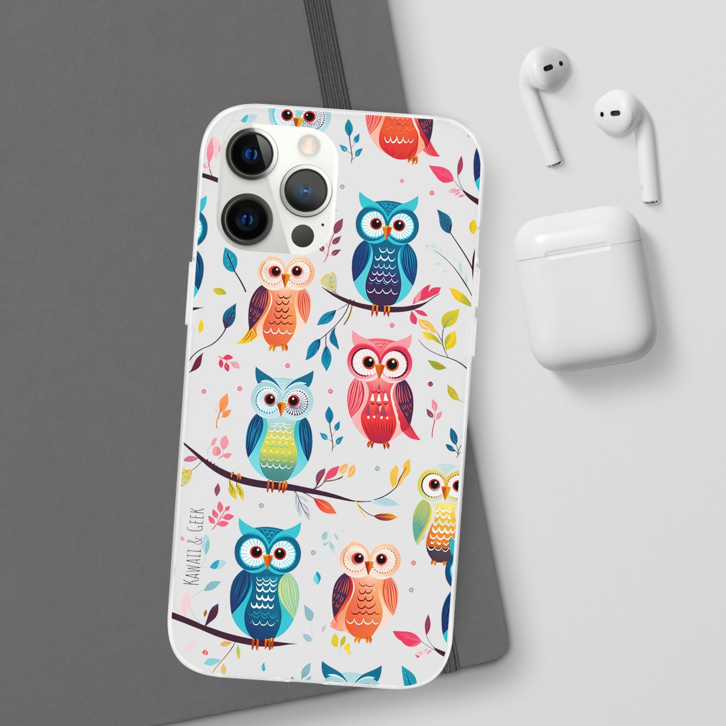 Whimsical Owl Flexi and Transparent Phone Case