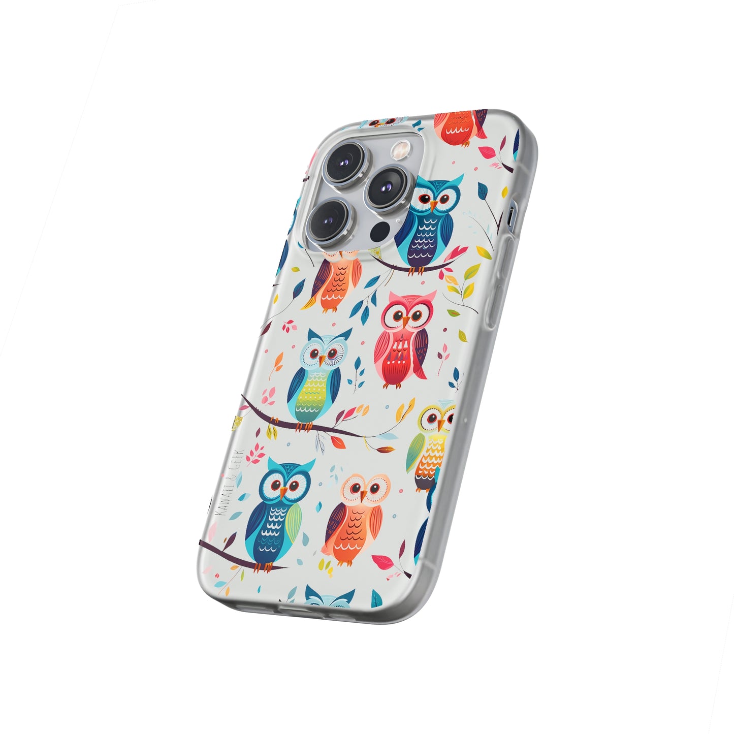 Whimsical Owl Flexi and Transparent Phone Case