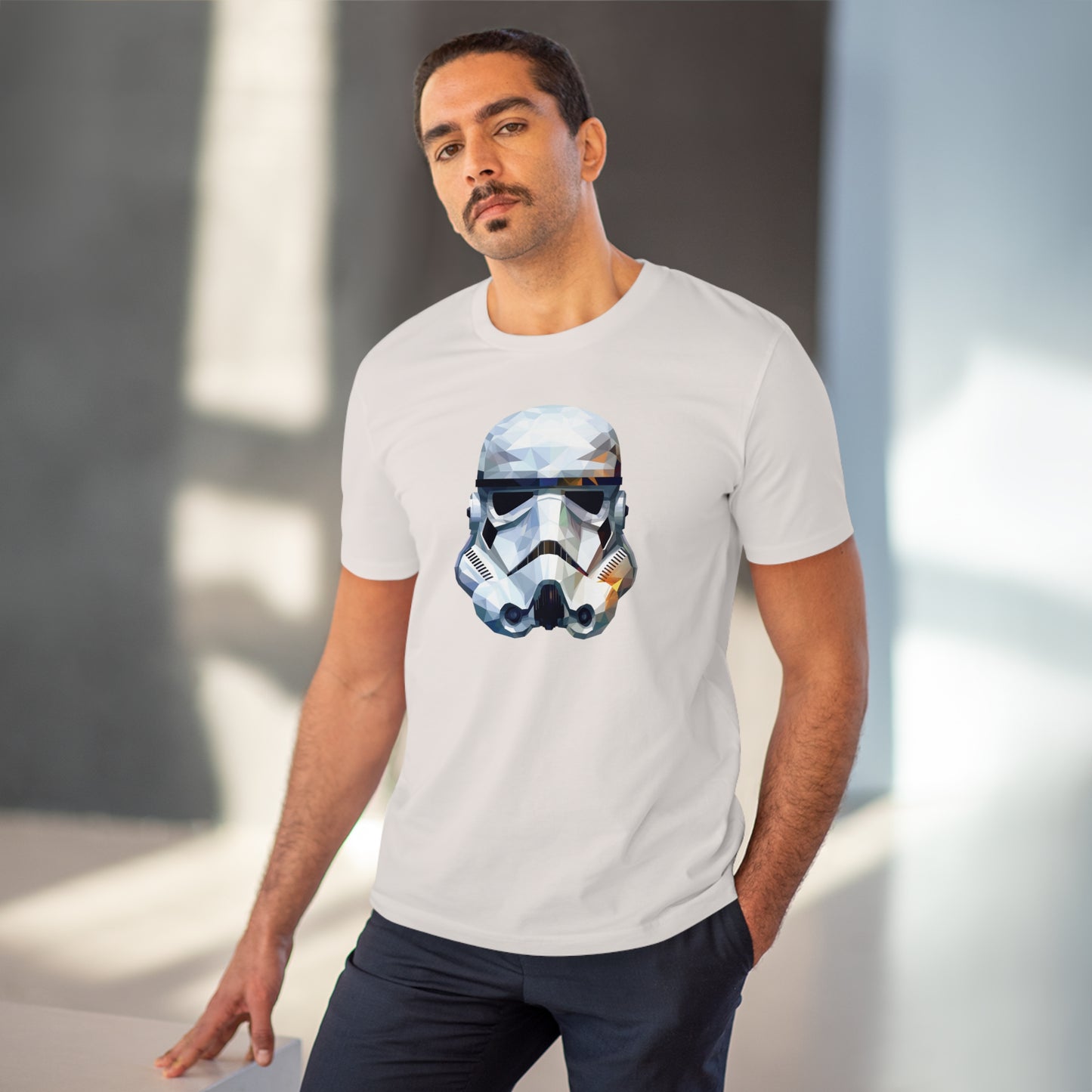 Stormtrooper Polygonal T-Shirt - Embrace Galactic Precision - Star Wars