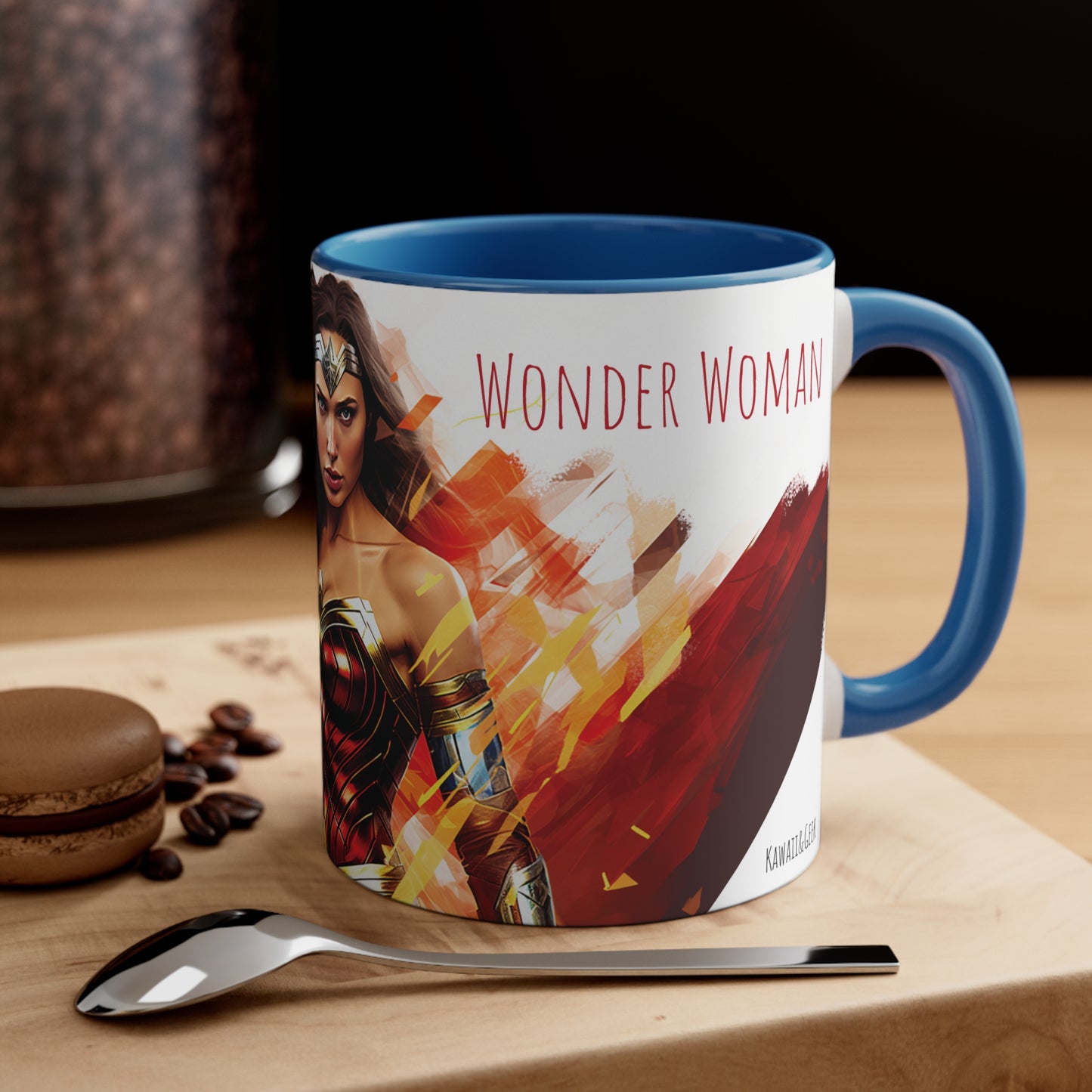 Wonder Woman Geometric Bicolor Mug - Diana, Princess of Themyscira