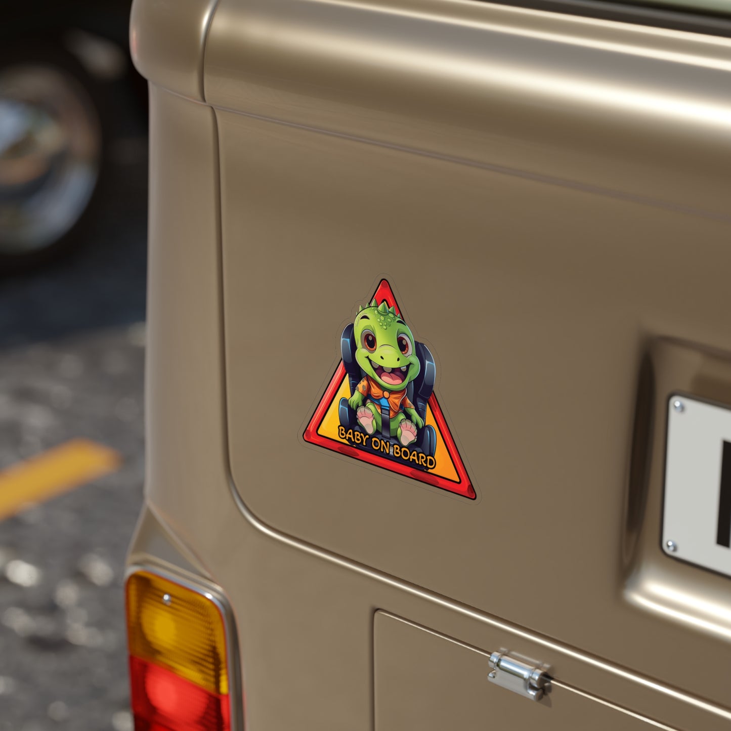Baby on Board Car Sticker - T-Rex - Tiny Dino Passenger