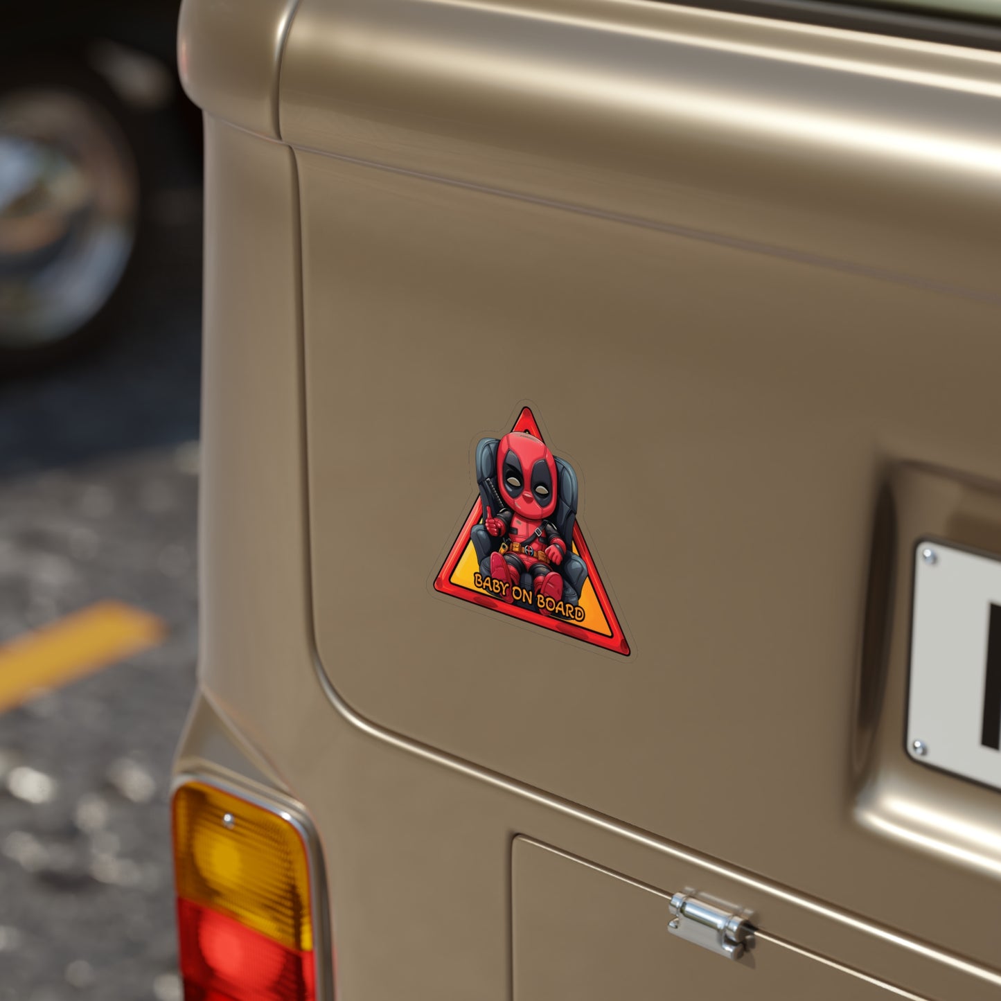 Baby on Board Car Sticker - Baby Deadpool - Merc with a Cute Factor