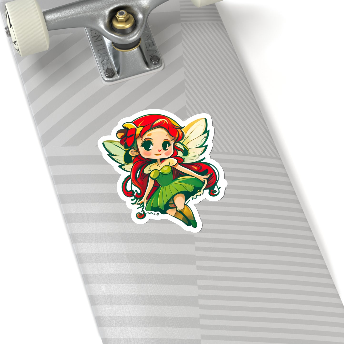 Kawaii Green Fairy Sticker - Add Some Cute and Magical Style to Your Tech