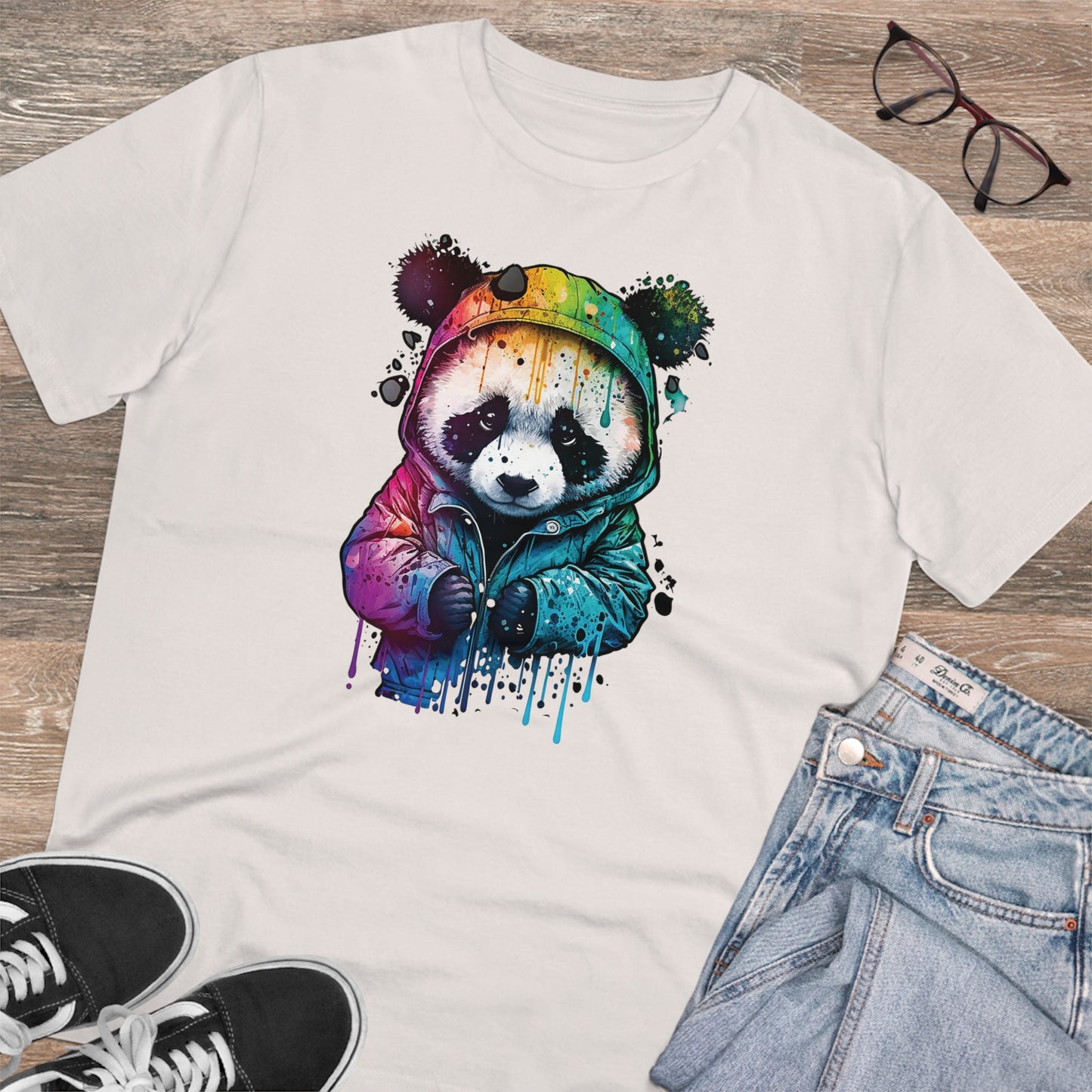 Panda Organic Unisex T-Shirt - Add Some Fun and Eco-Friendly Style to Your Wardrobe