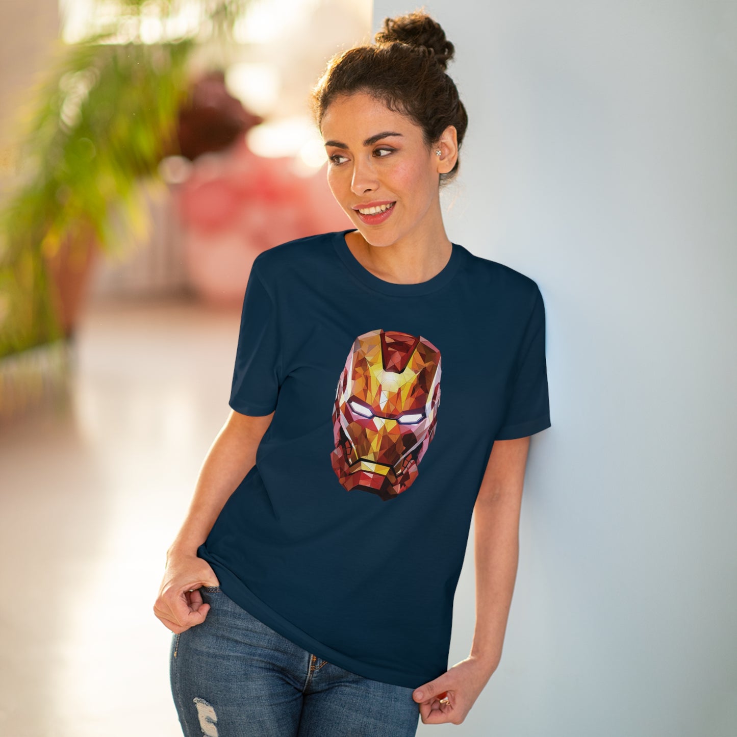 Iron Man Polygonal T-Shirt - Unleash Superhero Style